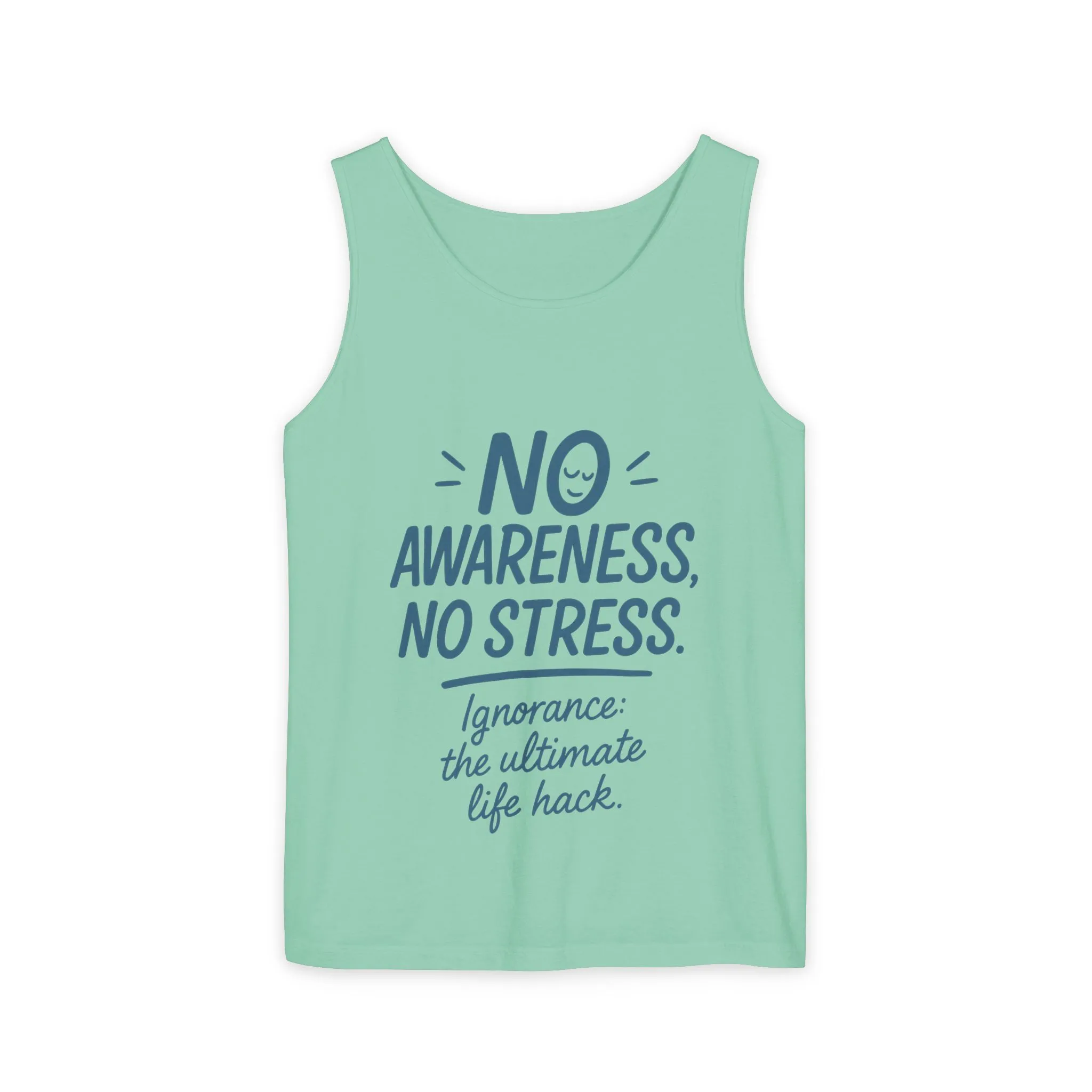 Womens No Awareness Racerback Tank Top, Funny No Stress Quote, Ignorance Life Hack, Workout Sleeveless Shirt, Motivational Shirt, Yoga - Image 7