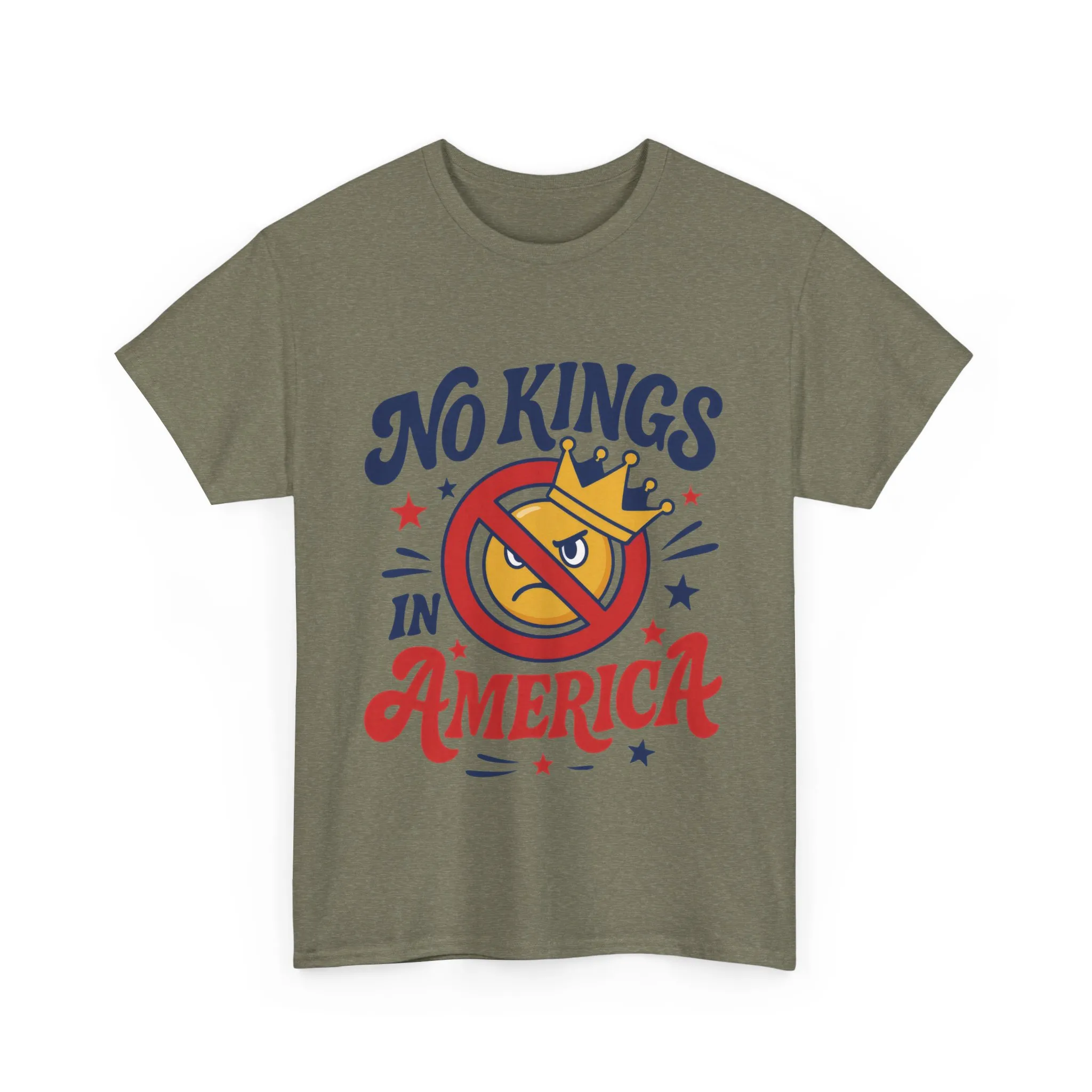 No Kings in America Unisex T-Shirt - Funny Patriotic Anti Monarchy Tee - 4th of July USA Shirt, Political Rallies, Statement Wear - Image 7