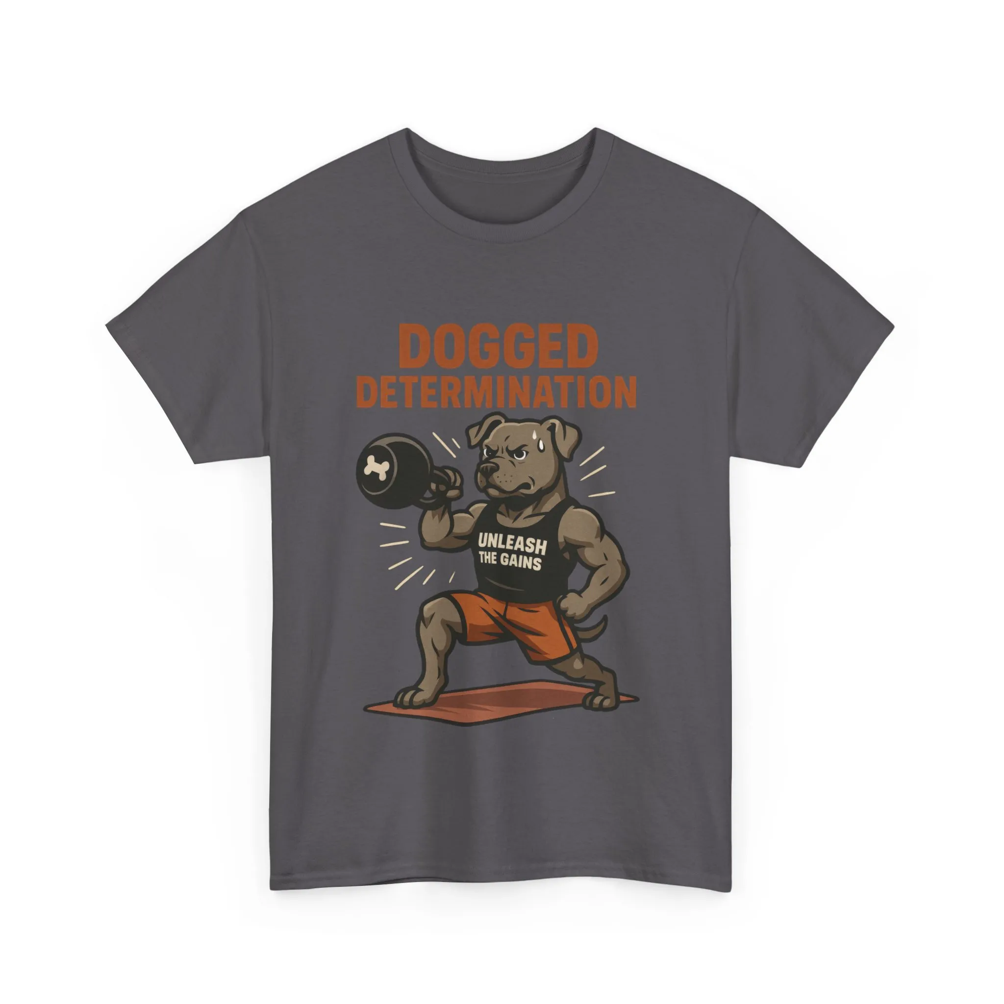 Funny Gym Dog T-Shirt for Men, Workout Bulldog Graphic Tee, Fitness Motivation Shirt, Dog Lover Gift, Dogged Determination Gym Tee - Image 22