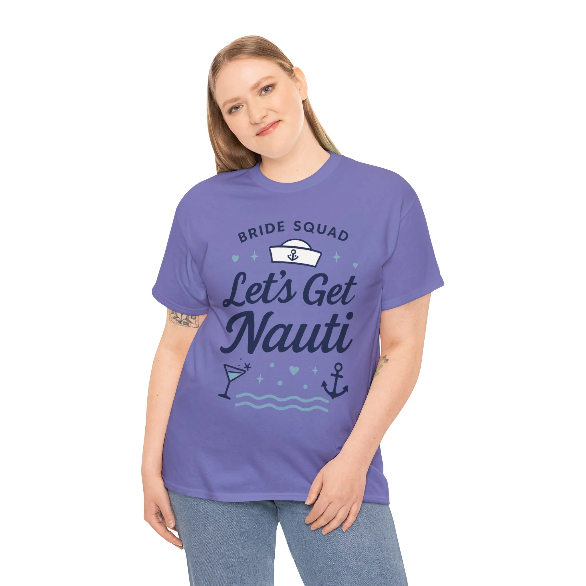 Lets Get Nauti Shirt, Nautical Bachelorette Party Tee, Bride Squad Gift, Bridesmaid Hen Party Top, Fun Nautical Wedding Shirt - Image 21