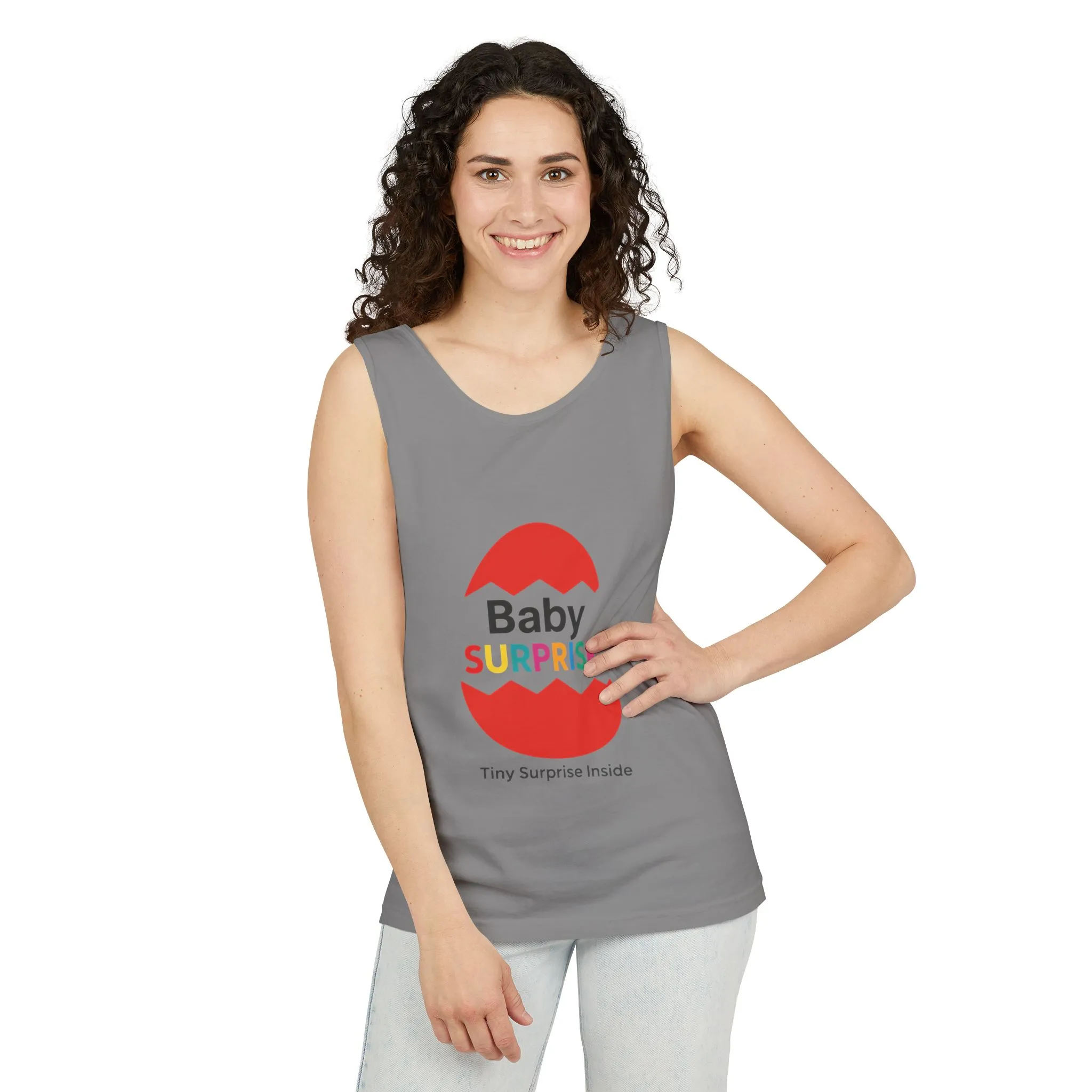 Baby Surprise Maternity Tank Top, Pregnancy Announcement Tank, Mom To Be Gift, Expecting Baby Reveal Top, Baby Shower Gift,Gender Reveal Tee - Image 8