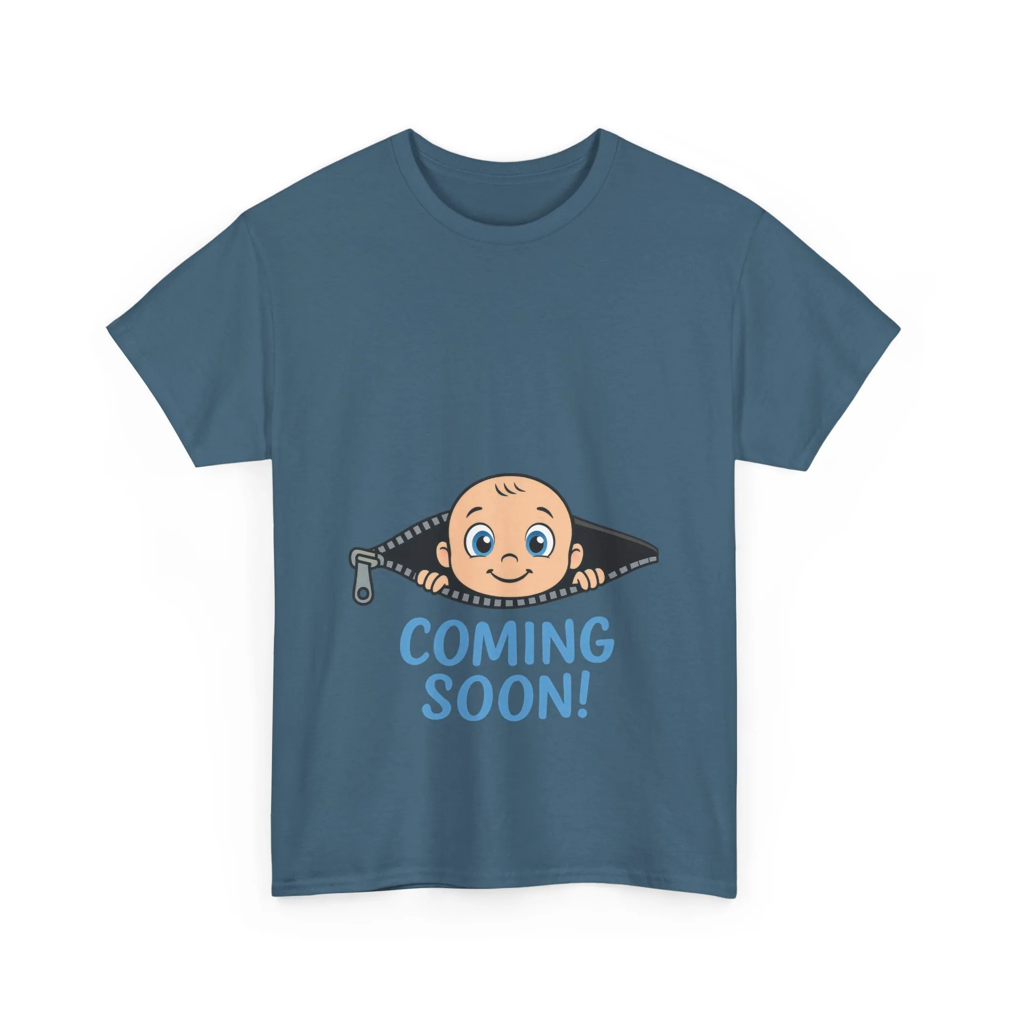 Coming Soon Maternity T-Shirt, Cute Baby Boy Pregnancy Announcement Shirt, Funny Expecting Mom Gift, Gender Reveal Tee, Baby Shower Top - Image 2