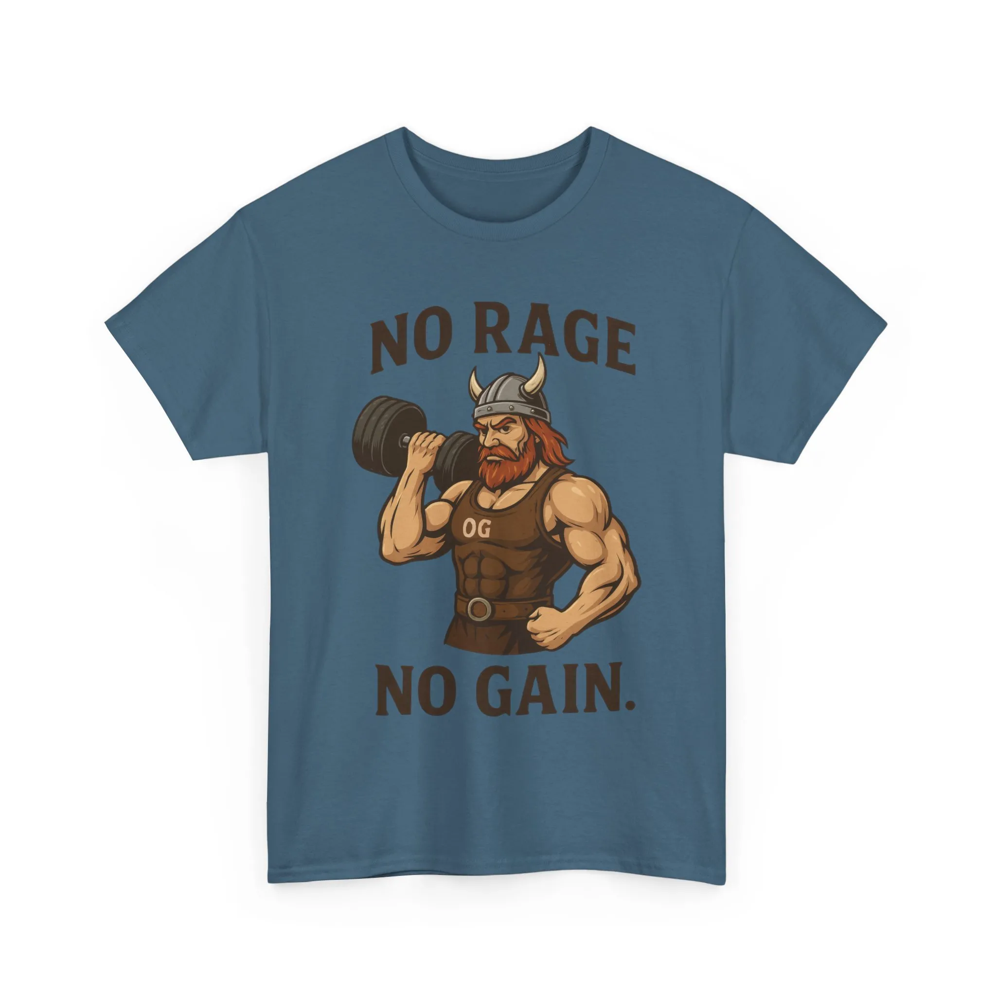 No Rage No Gain Viking Gym Shirt, Funny Muscle Workout Tee, Barbarian Fitness T-Shirt for Men, Powerlifting Humor Shirt, Viking Lifting Gift - Image 22
