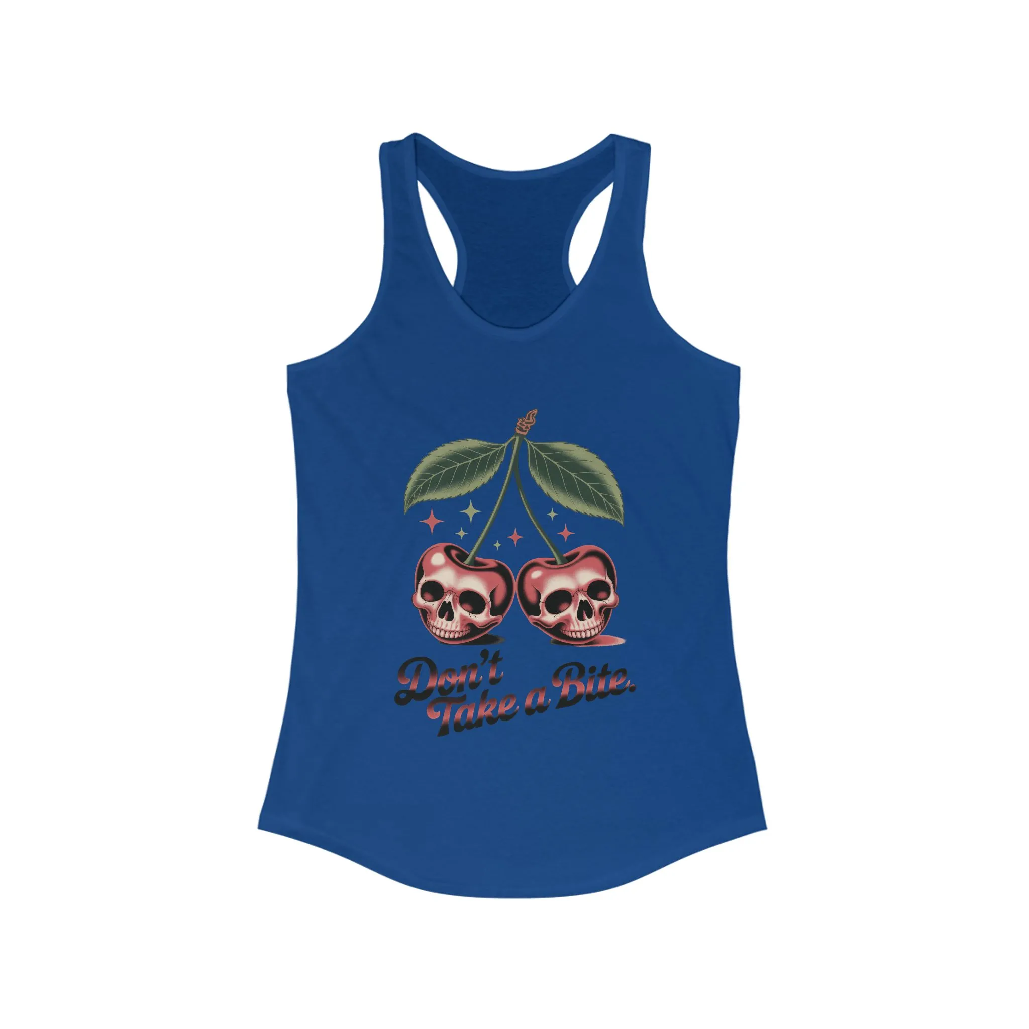 Skull Cherry Womens Tank Top, Edgy Tee, Halloween Apparel, Cute Gothic Fruit Graphic Tank for Women, Funny Dark Style Tee, Summer Wear - Image 13