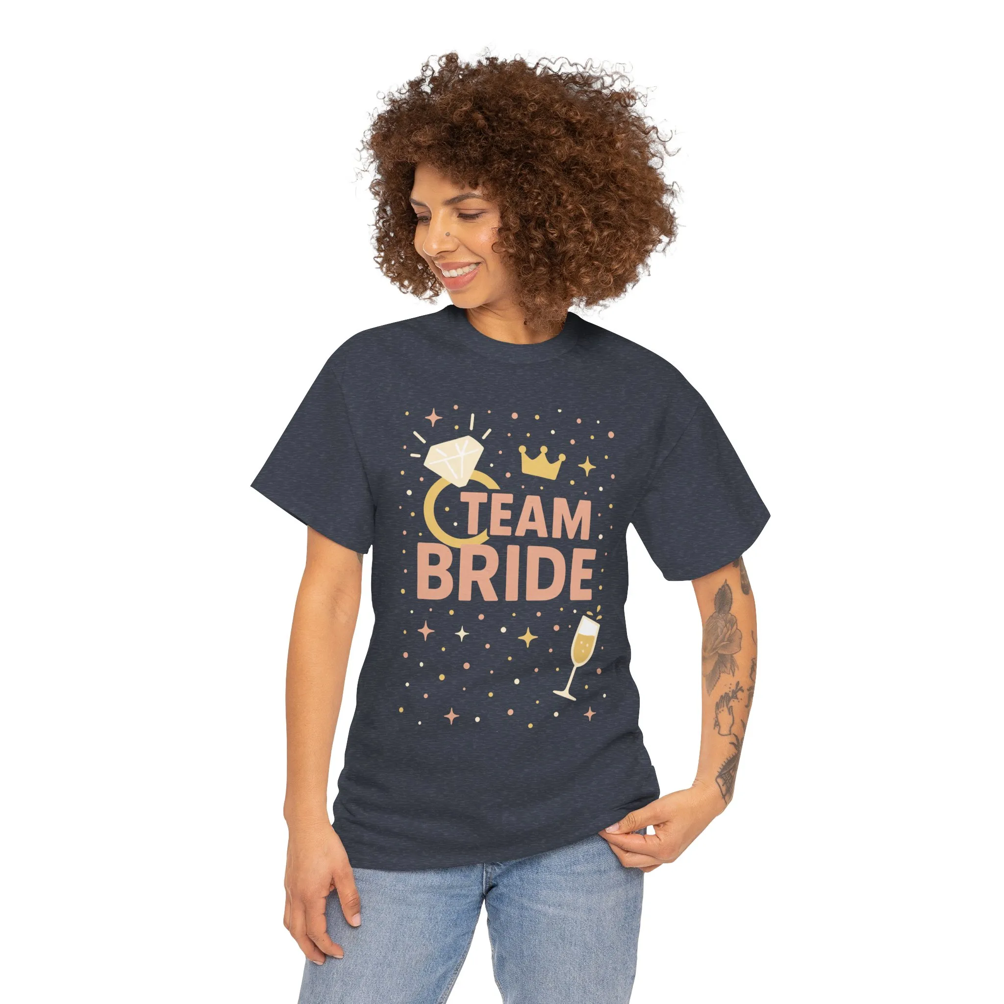 Team Bride T-Shirt, Bachelorette Party Tee, Bridesmaid Wedding Tee, Hen Party Matching Shirts, Bridal Shower, Bridesmaids Gift - Image 32