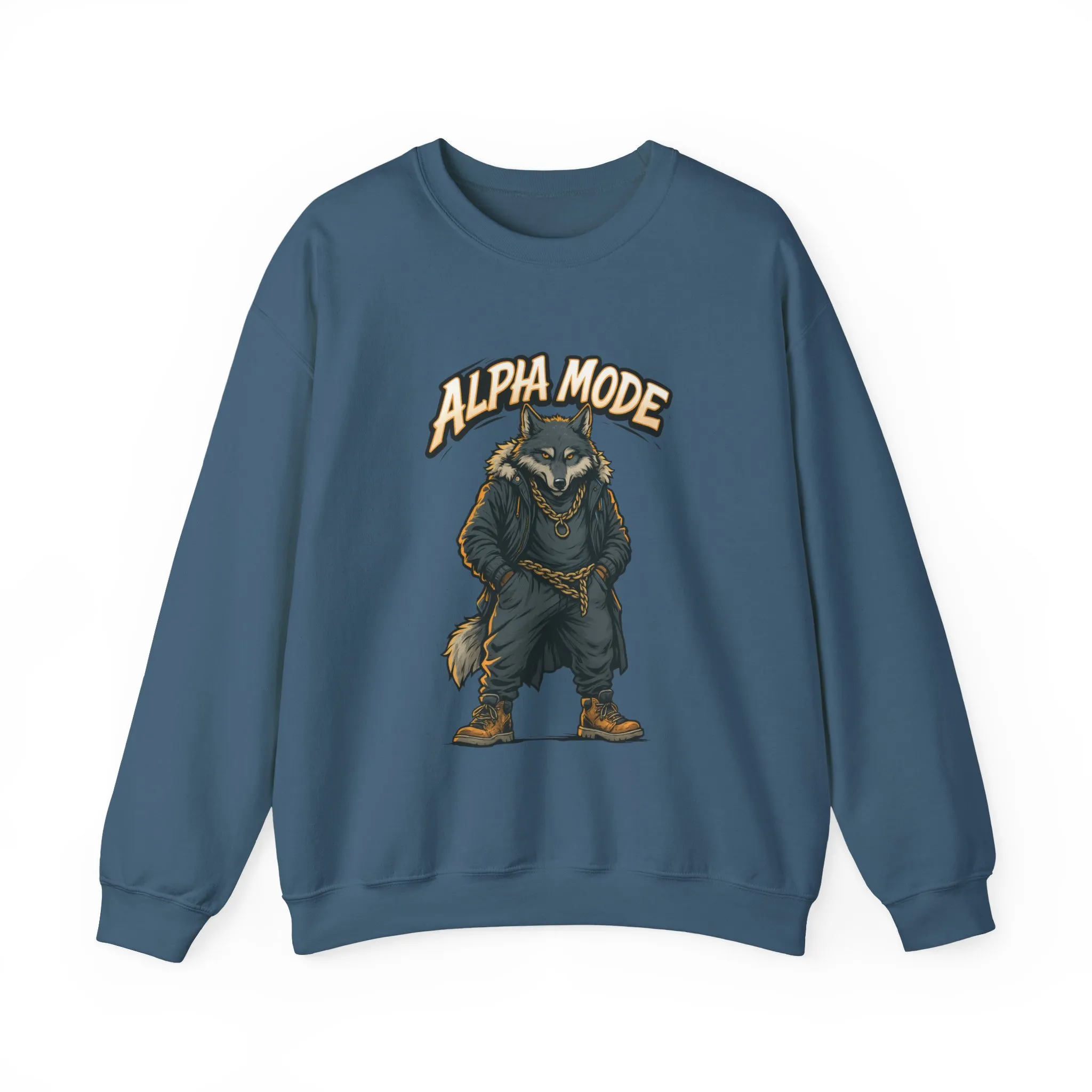 Alpha Mode Wolf Crewneck Sweatshirt, Mens Streetwear Pullover, Hip Hop Savage Wolf Sweater, Alpha Male Graphic Crewneck, Urban Wolf Gift - Image 19