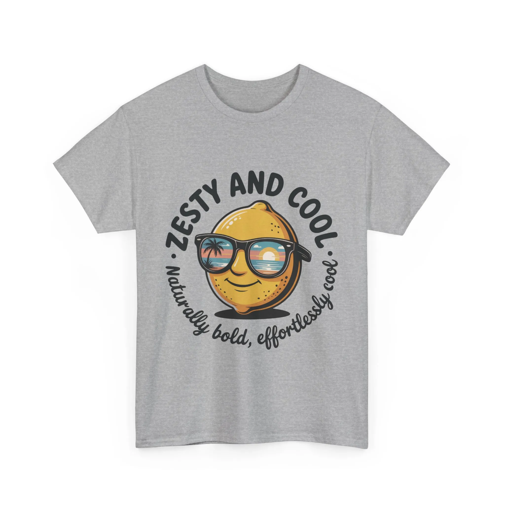 Zesty Lemon Tee, Womens Heavy Cotton T-Shirt, Funny Graphic Tee, Summer Apparel, Gift for Lemon Lovers, Casual Style, Funny Summer Tee - Image 7
