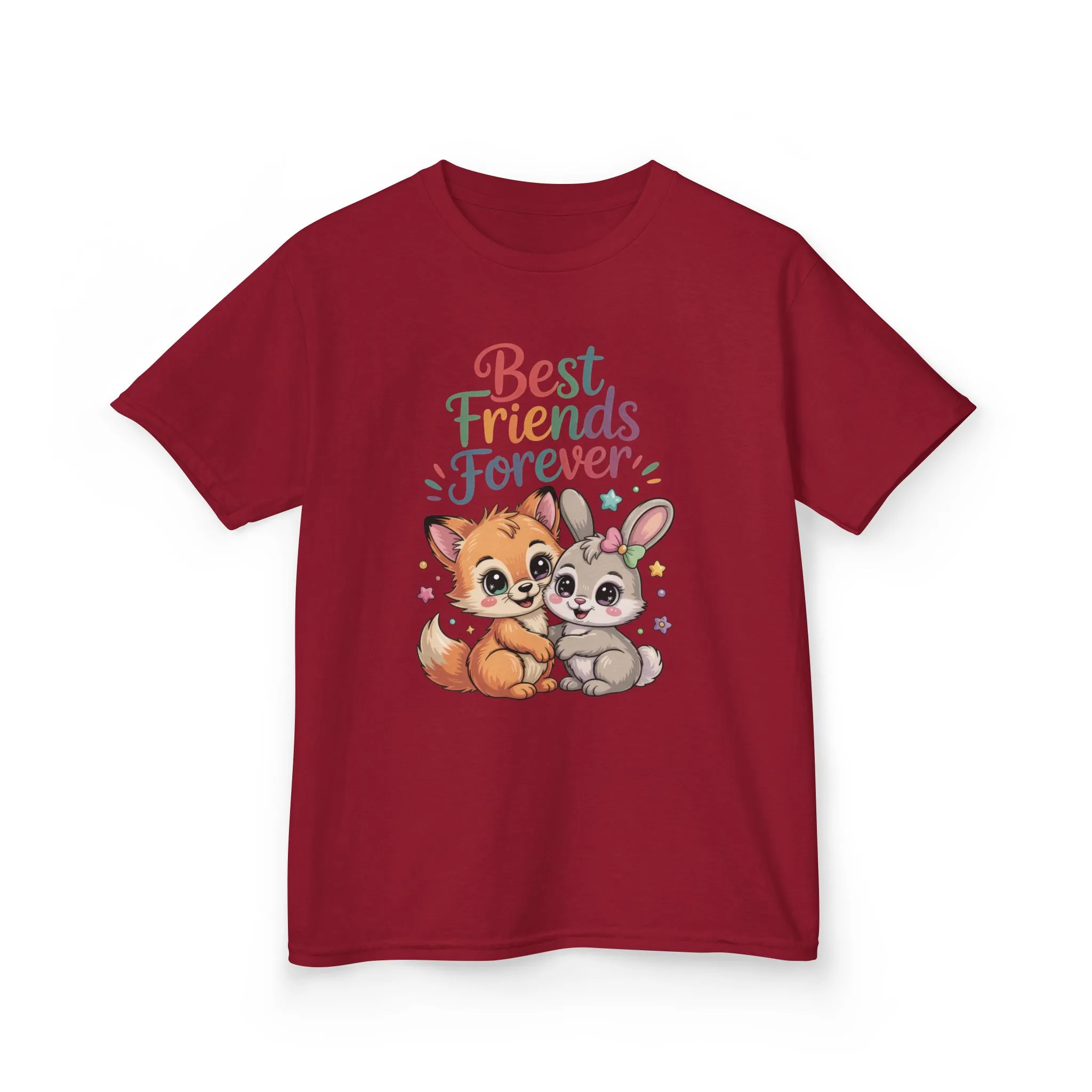 Kids Animal Friends Tee - Best Friends Forever Shirt, Gift for Kids, Toddler T-Shirt, Cute Animal Design, Birthday Gift, Summer Wear - Image 15