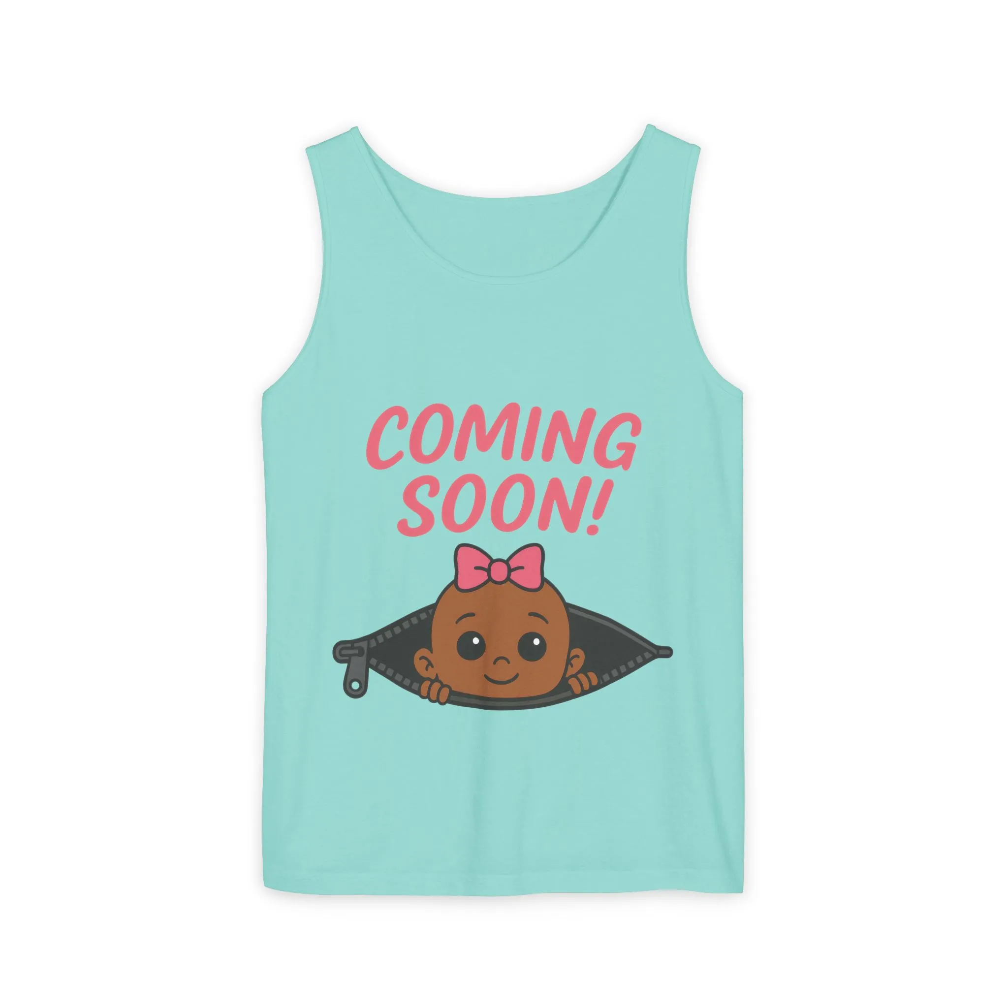 Coming Soon Maternity Tank Top, Cute Baby Girl Pregnancy Announcement Shirt, Expecting Mom Gift, Gender Reveal Tank, Baby Shower Gift - Image 21