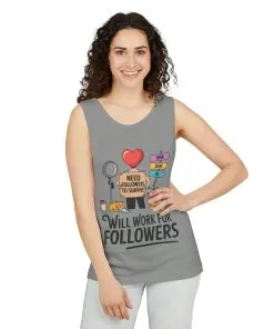 Social Media Humor Tank Top, Funny Womens Tee for Influencers, Content Creators, instagram girl top, tiktok fashion, Gift for Influencers