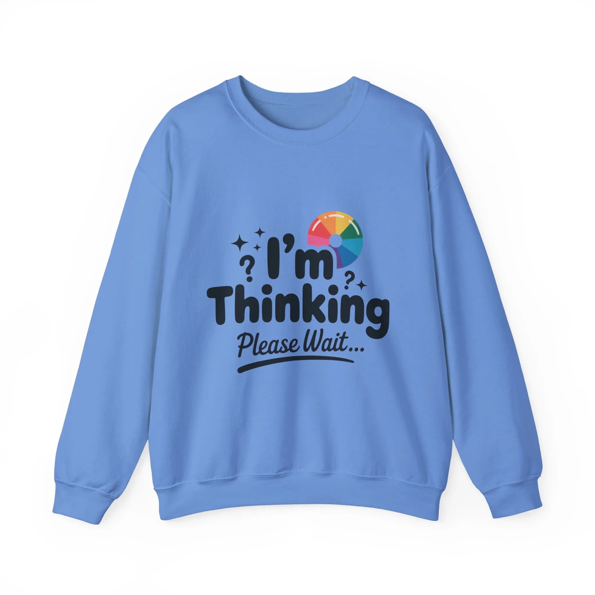 Funny - Im Thinking Please Wait - Mens Sweatshirt, Cute Geeky Gift for Introverts, Programmers, Designers, Humor Crewneck, Gift for Adults - Image 18