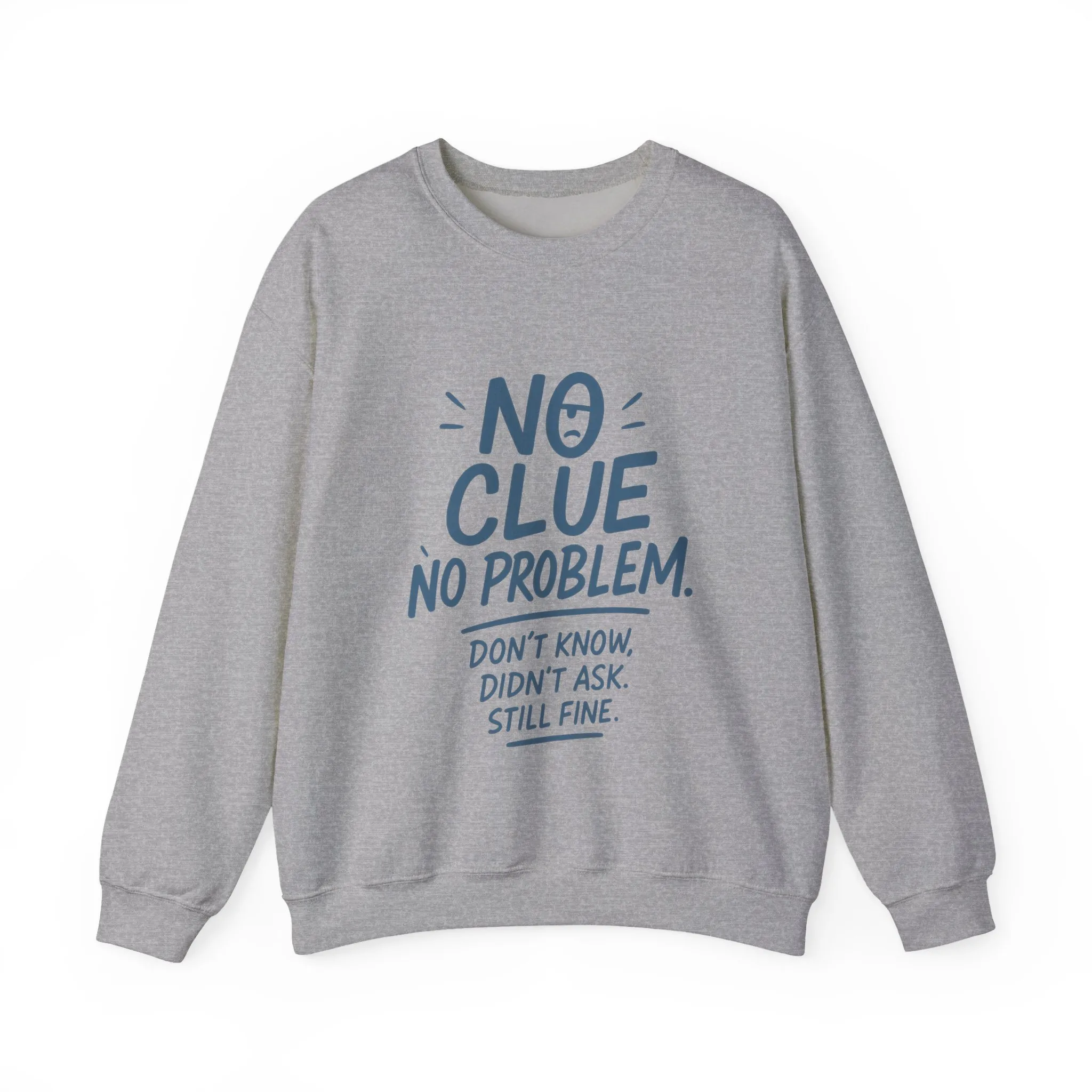 Funny No Clue Womens Crewneck Sweatshirt, No Problem Quote, Dont Know Diddt Ask Graphic Sweatshirt, Gift for Her, Cozy Relaxed Fit Pullover - Image 13