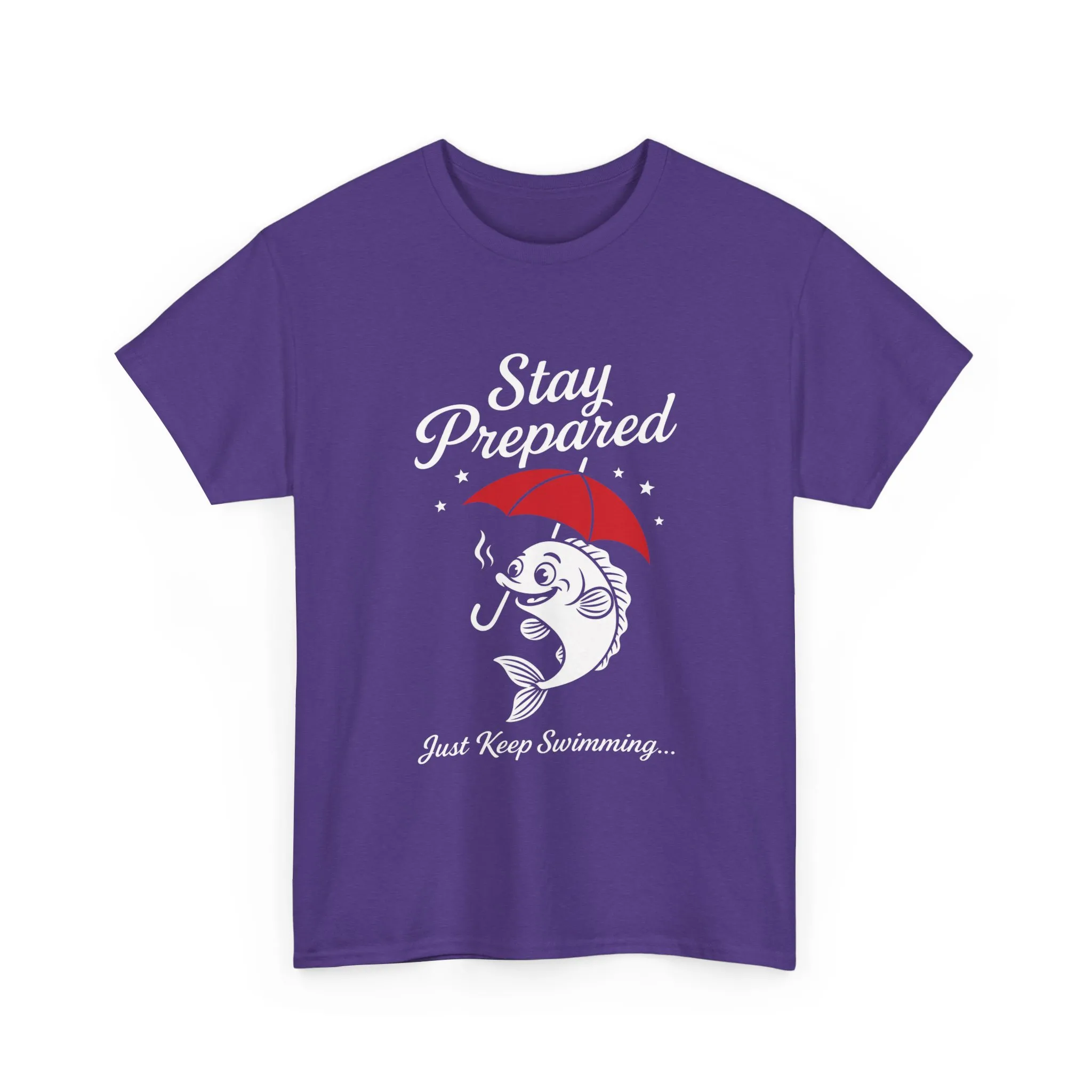 Stay Prepared Fish Shirt for Women - Just Keep Swimming Funny Nautical Tee - Positive Fishing Gift, Outdoor Adventure Apparel - Image 19