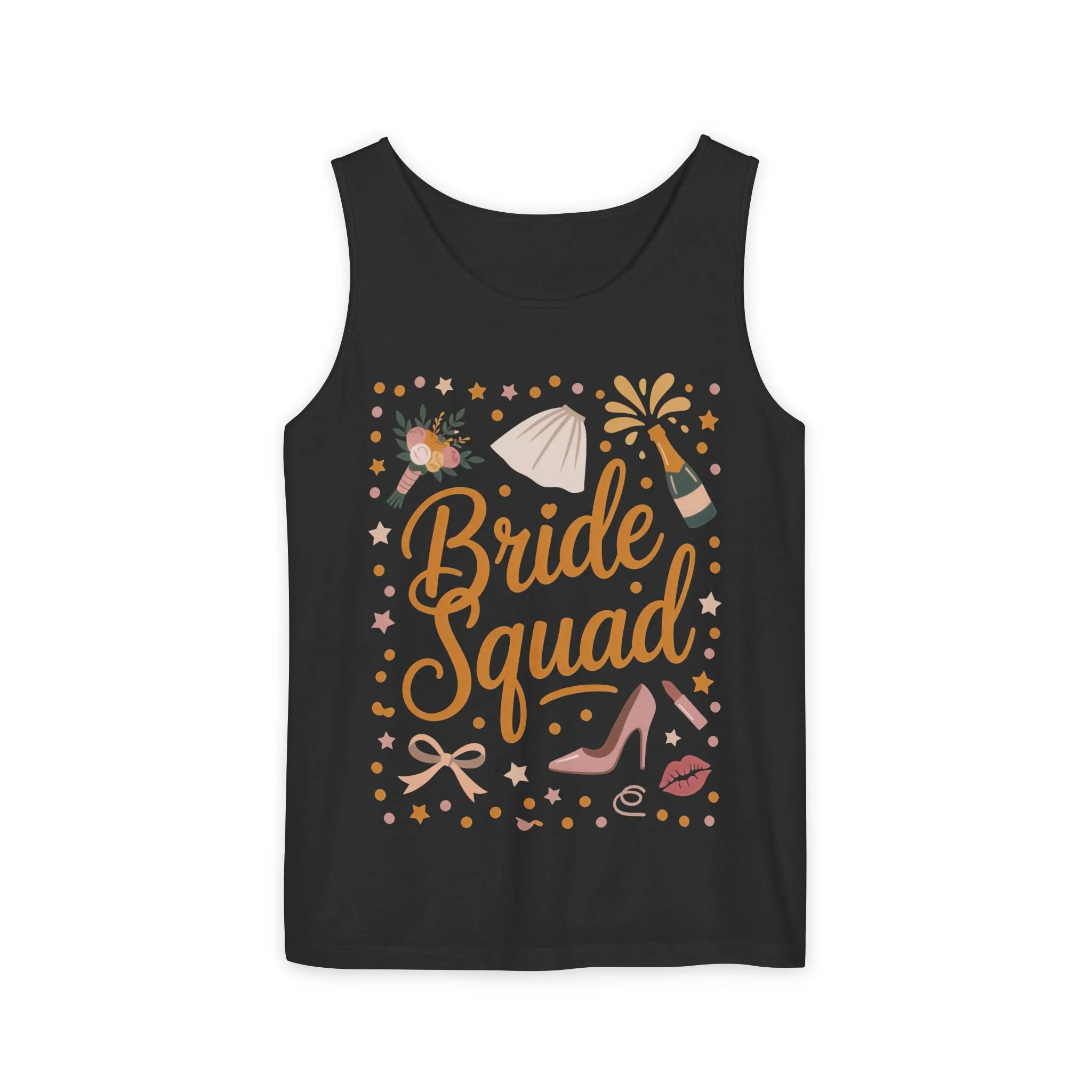 Bride Squad Tank Top, Bachelorette Party T-Shirt, Bridesmaid Wedding Tee, Hen Party Matching Shirts, Bridal Shower, Gift for Bridesmaids - Image 13