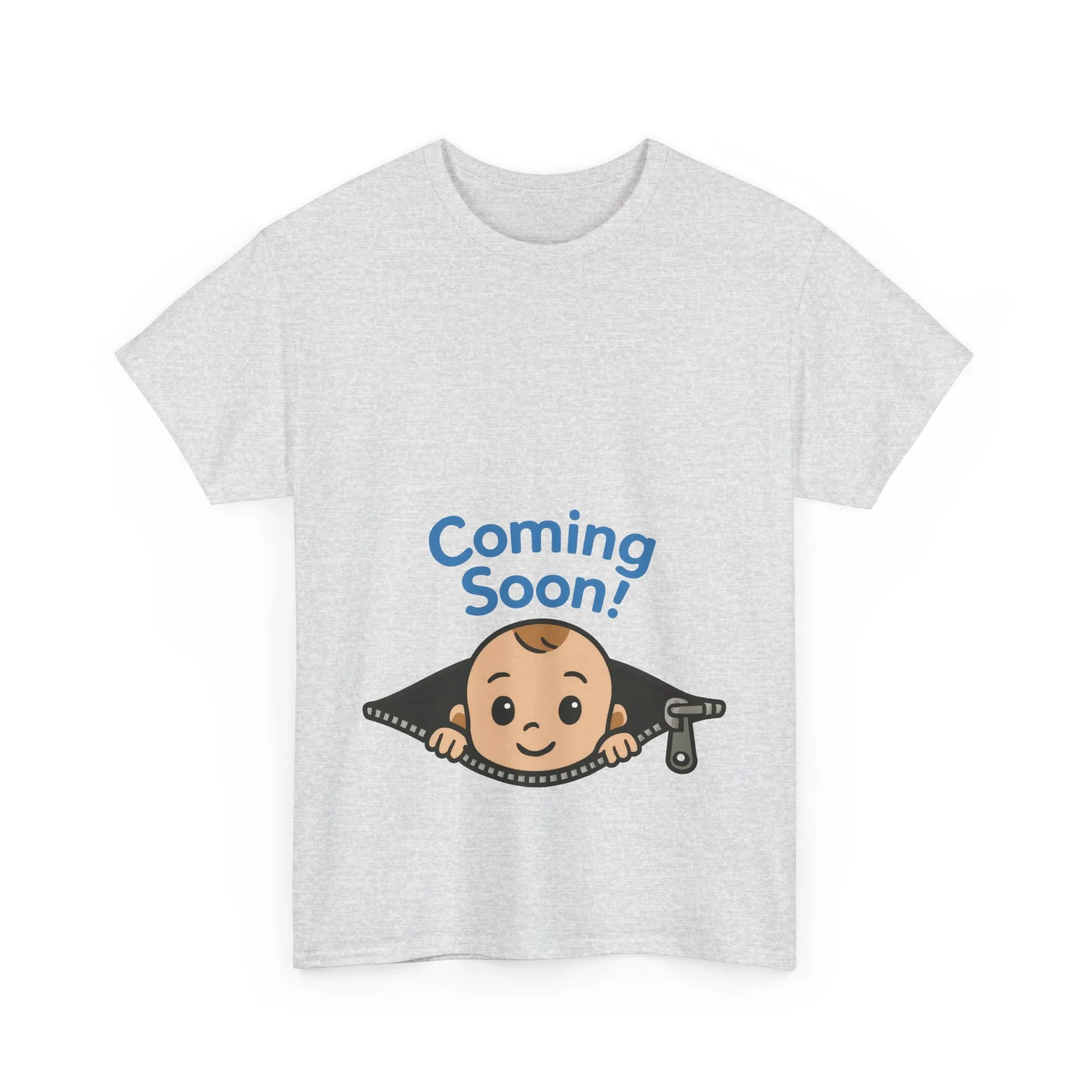 Coming Soon Maternity Tee, Cute Baby Boy Pregnancy Announcement Tee, Funny Expecting Mom Gift, Gender Reveal Tee, Baby Shower Top - Image 7