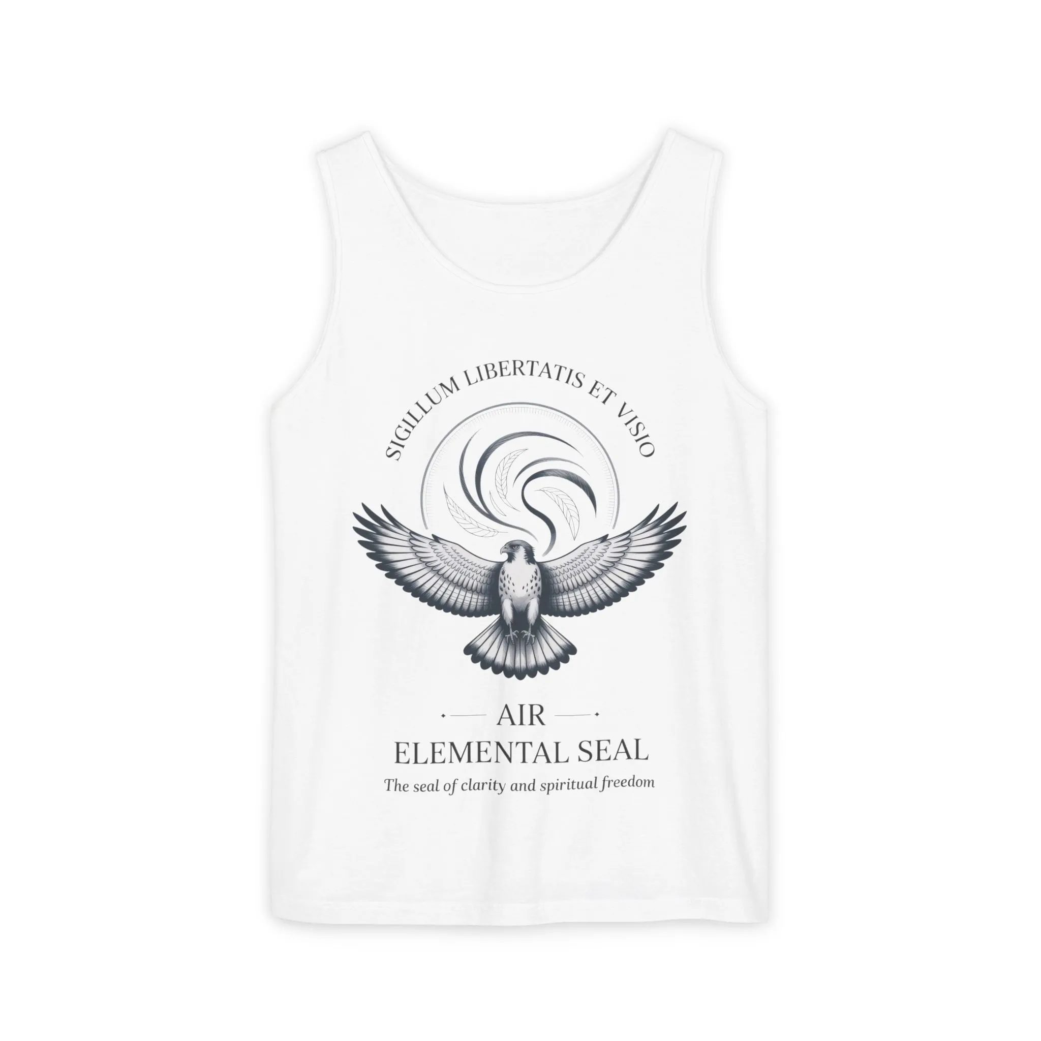 Air Elemental Seal Tank Top, Clarity & Spiritual Freedom Symbol Tee, Unisex Elemental Shirt, Vision Totem Gift, Spiritual Gift - Image 4