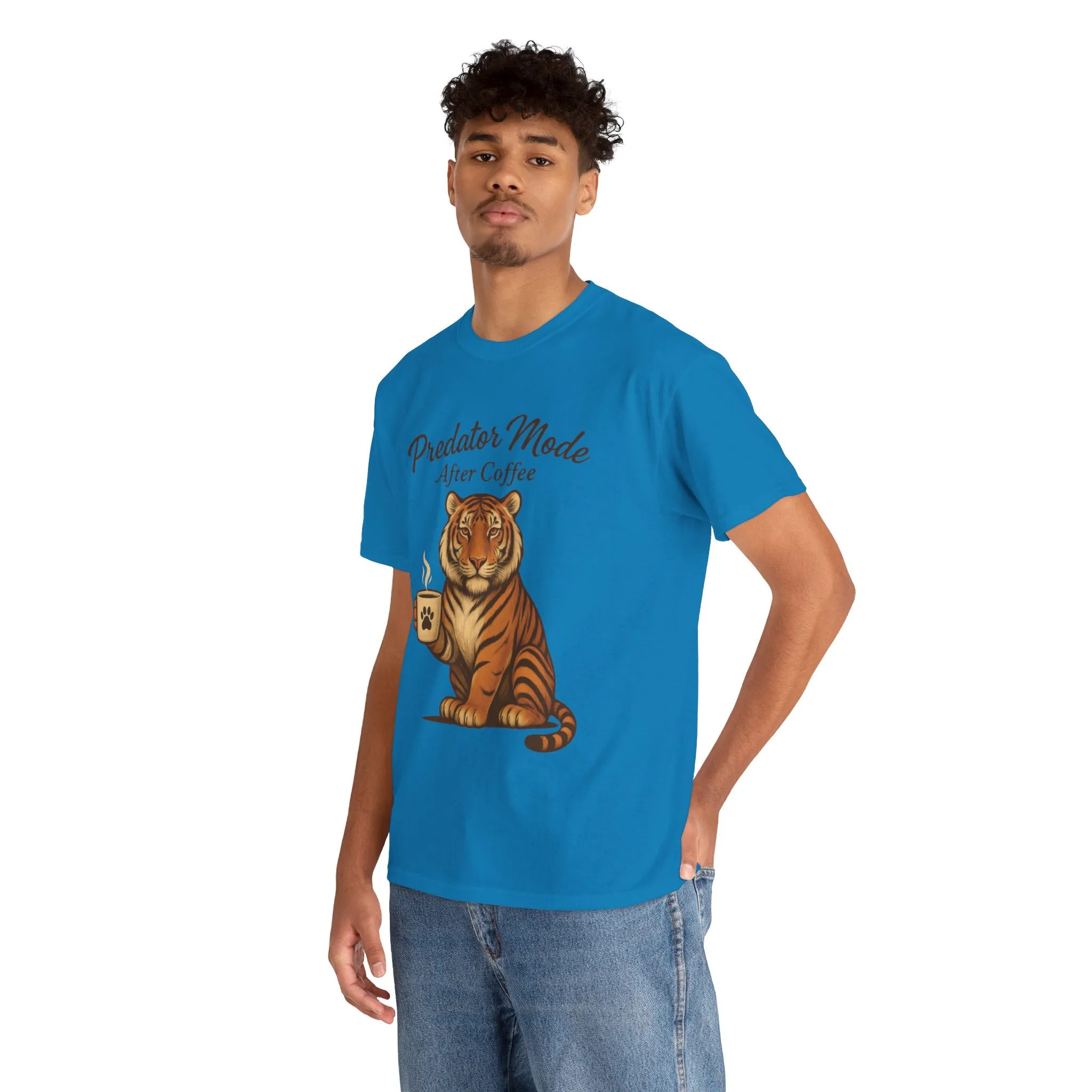 Predator Mode After Coffee Tiger Shirt, Funny Coffee Lover Tee, Mens Caffeine Graphic Tee, Morning Motivation Tiger Shirt,Coffee Addict Gift - Image 24