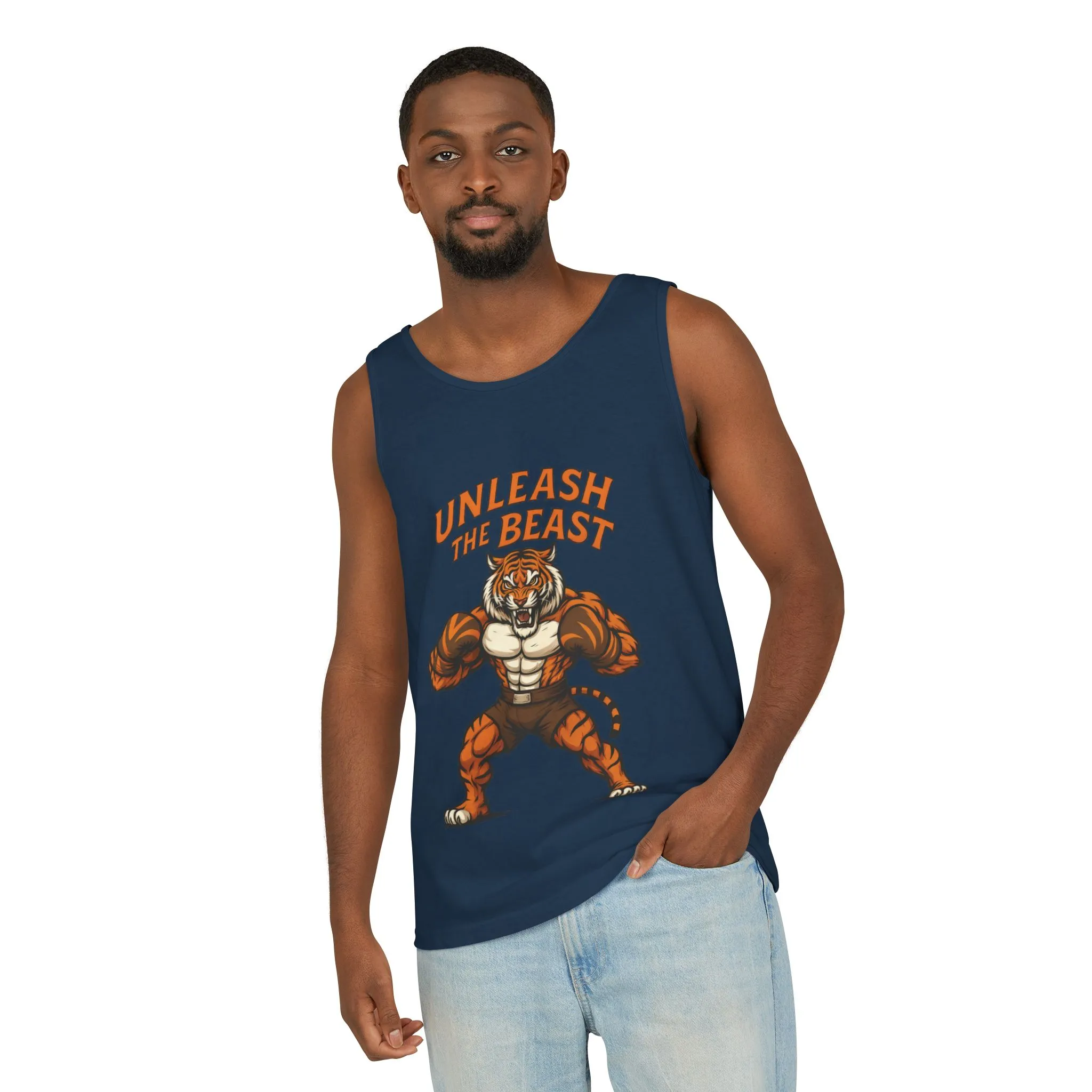 Unleash The Beast Tiger Gym Tank Top - Mens Workout Muscle Tank, Fitness Motivation Sleeveless Shirt, Bodybuilding Top, Strong Beast Gym Top - Image 15