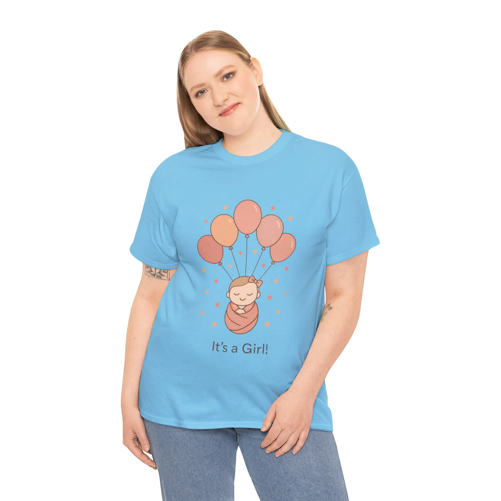 Its a Girl Maternity T-Shirt, Baby Girl Pregnancy Announcement Shirt,Mom To Be Gift, Gender Reveal Tee, Baby Shower Top, Gender Reveal Party - Image 33