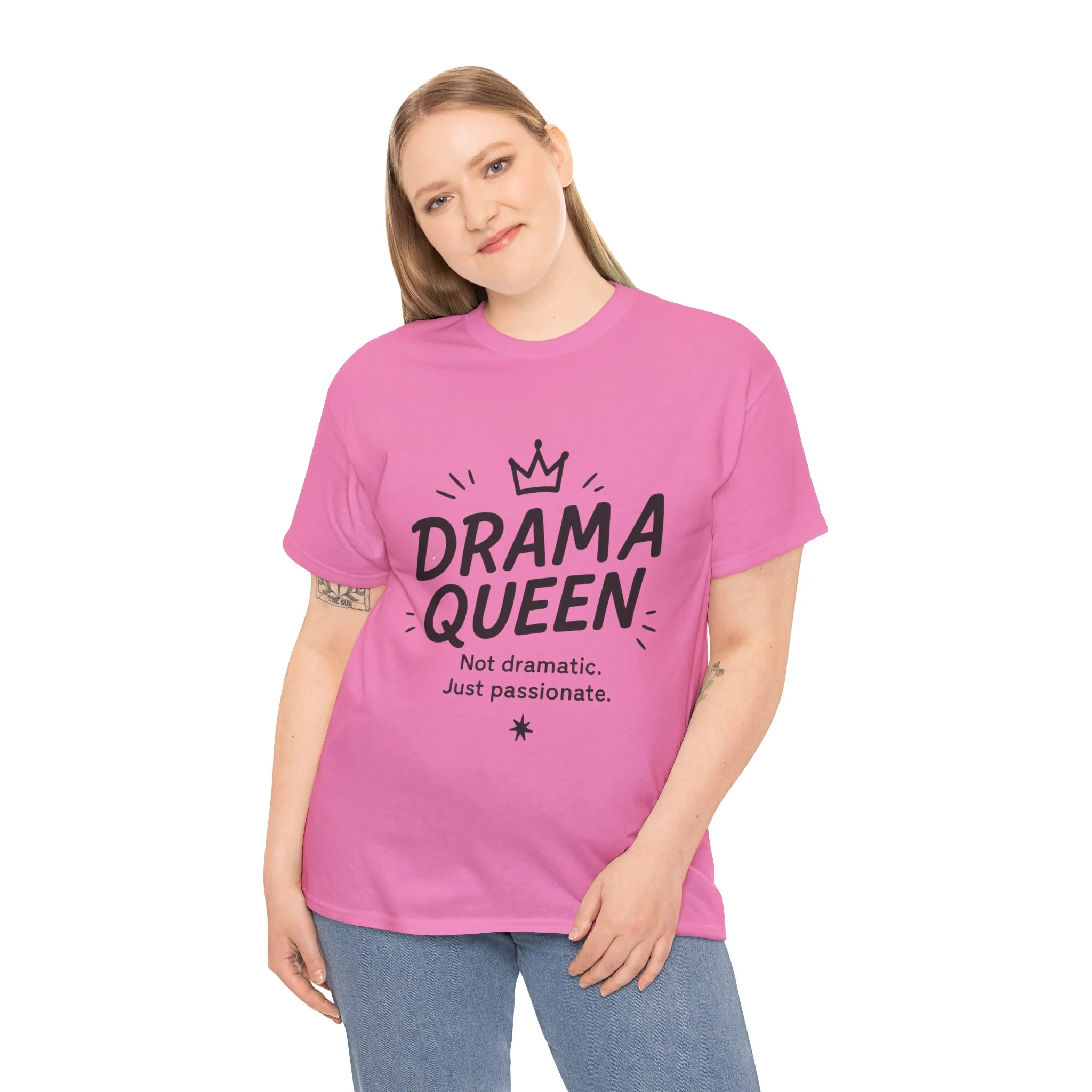 Funny Drama Queen T-Shirt for Women, Graphic Tee with Quote, Not Dramatic Just Passionate Shirt, Gift for Sassy Girls, Funny T-Shirt - Image 24