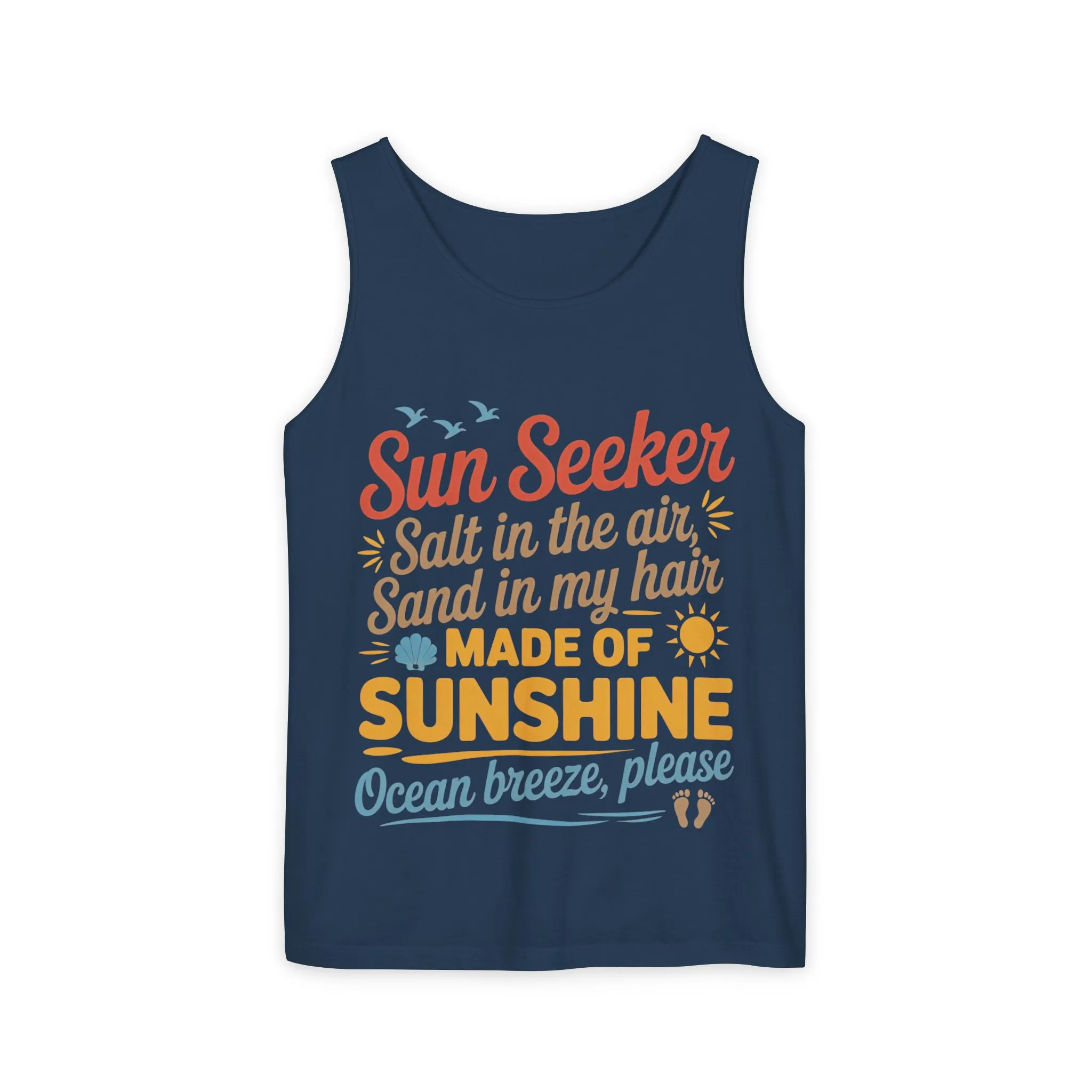 Sun Seeker Summer Quote Tank Top, Made of Sunshine Beach Vibes Tee, Ocean Breeze Please Tank Top for Women, Salt in the Air Sand Top - Image 22