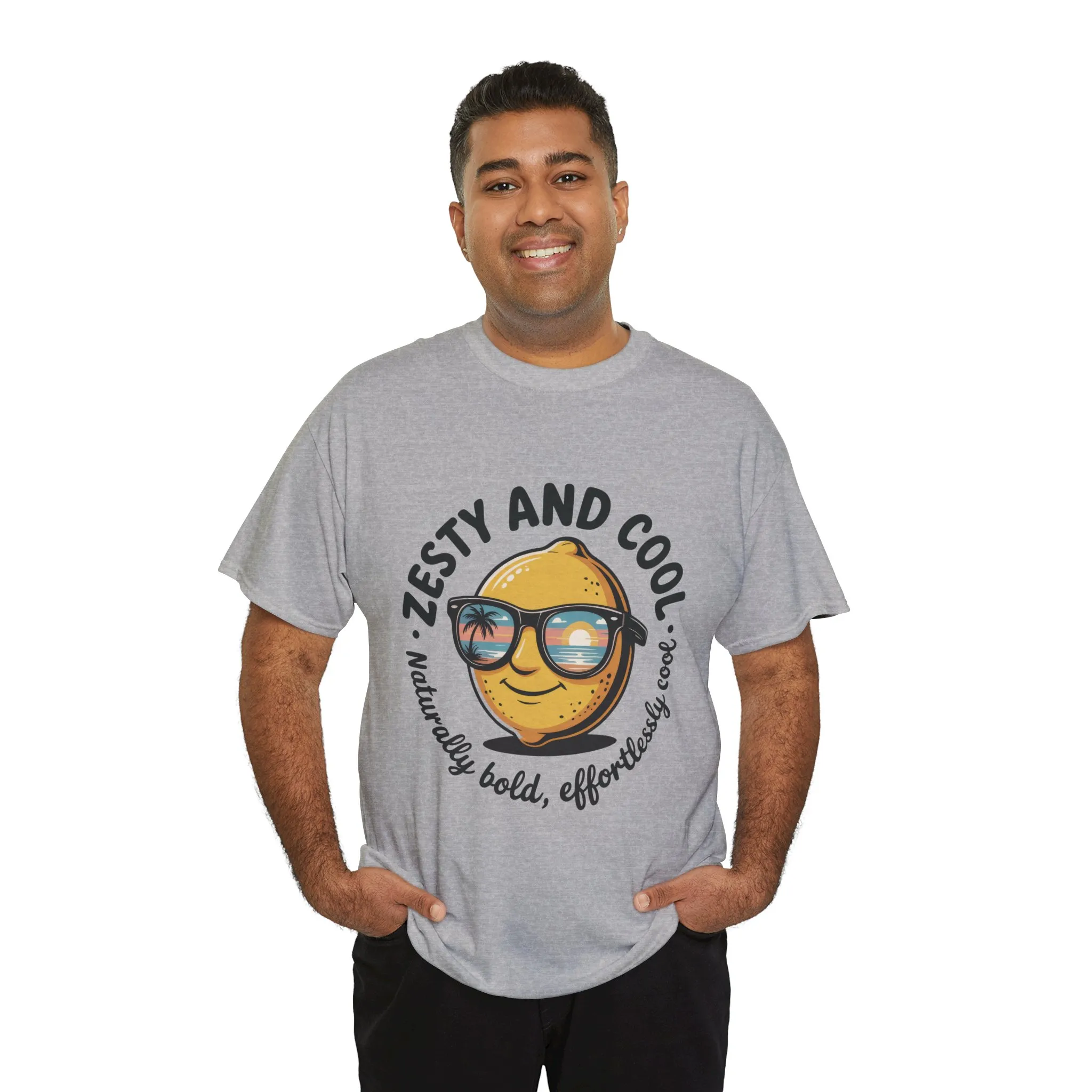 Zesty and Cool Mens Tee, Stylish Casual Shirt, Summer Outing Apparel, Fun Gift for Friends, Lemon Graphic T-Shirt, Birthday Present Idea - Image 12