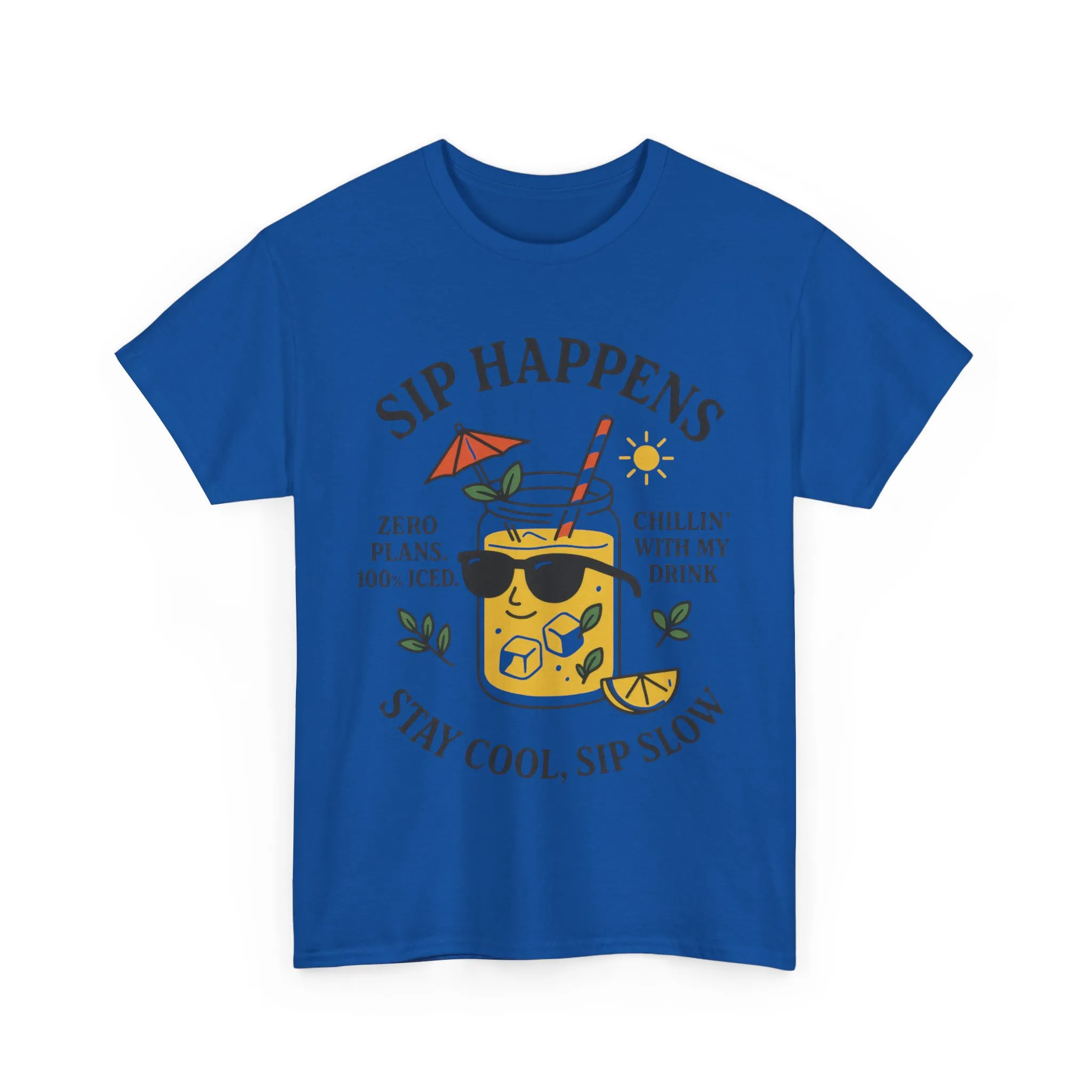 Sip Happens Womens T-Shirt, Funny Summer Drink Graphic Tee, Stay Cool Sip Slow Lemonade Shirt, , Beach Wear, BBQ Parties, Chill Summer Vibes - Image 19