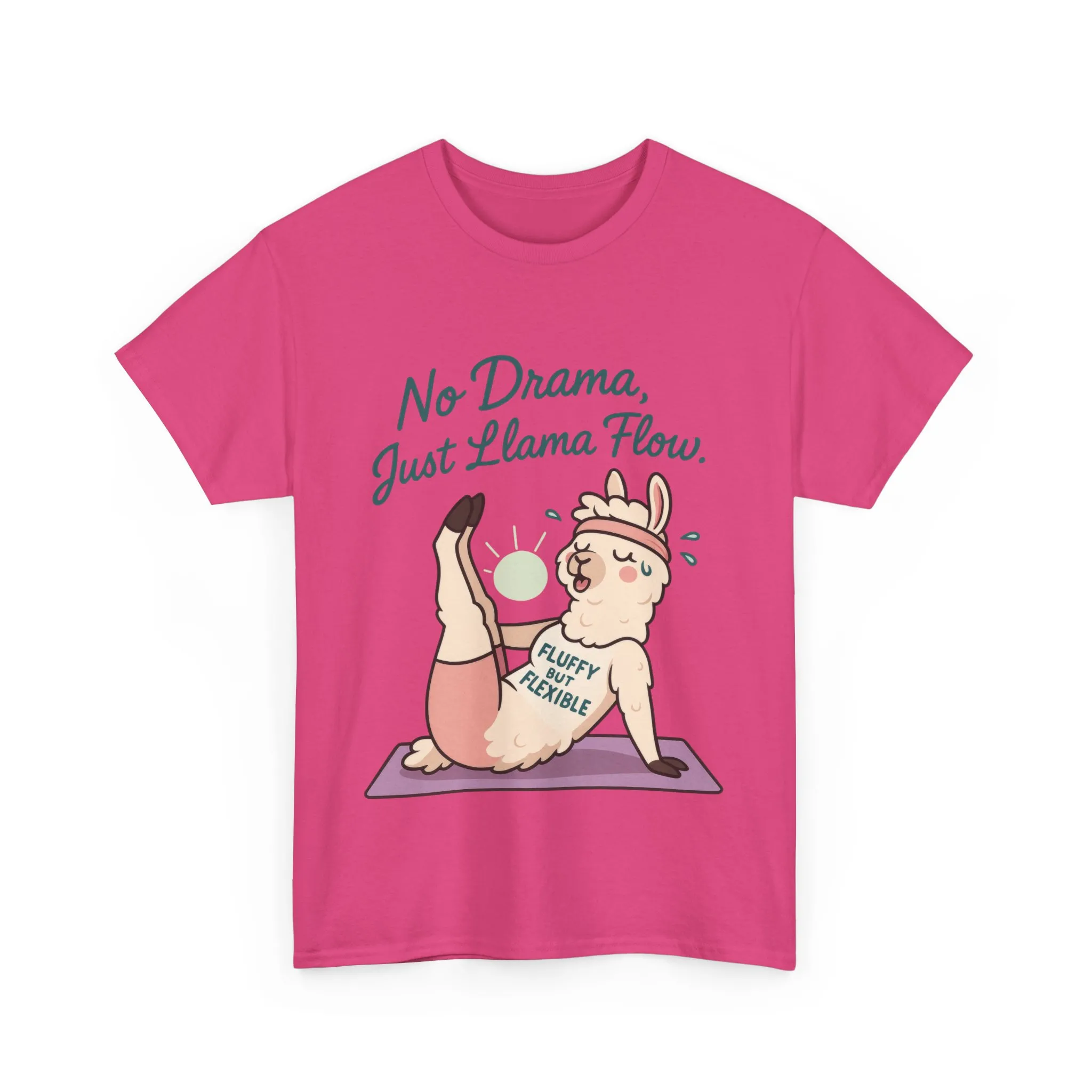 No Drama Llama Yoga Tee, Funny Yoga Llama T-Shirt for Women, Gift for Yoga Lovers, Fun Yoga T-Shirt for Animal Lovers, Humor Shirt - Image 28