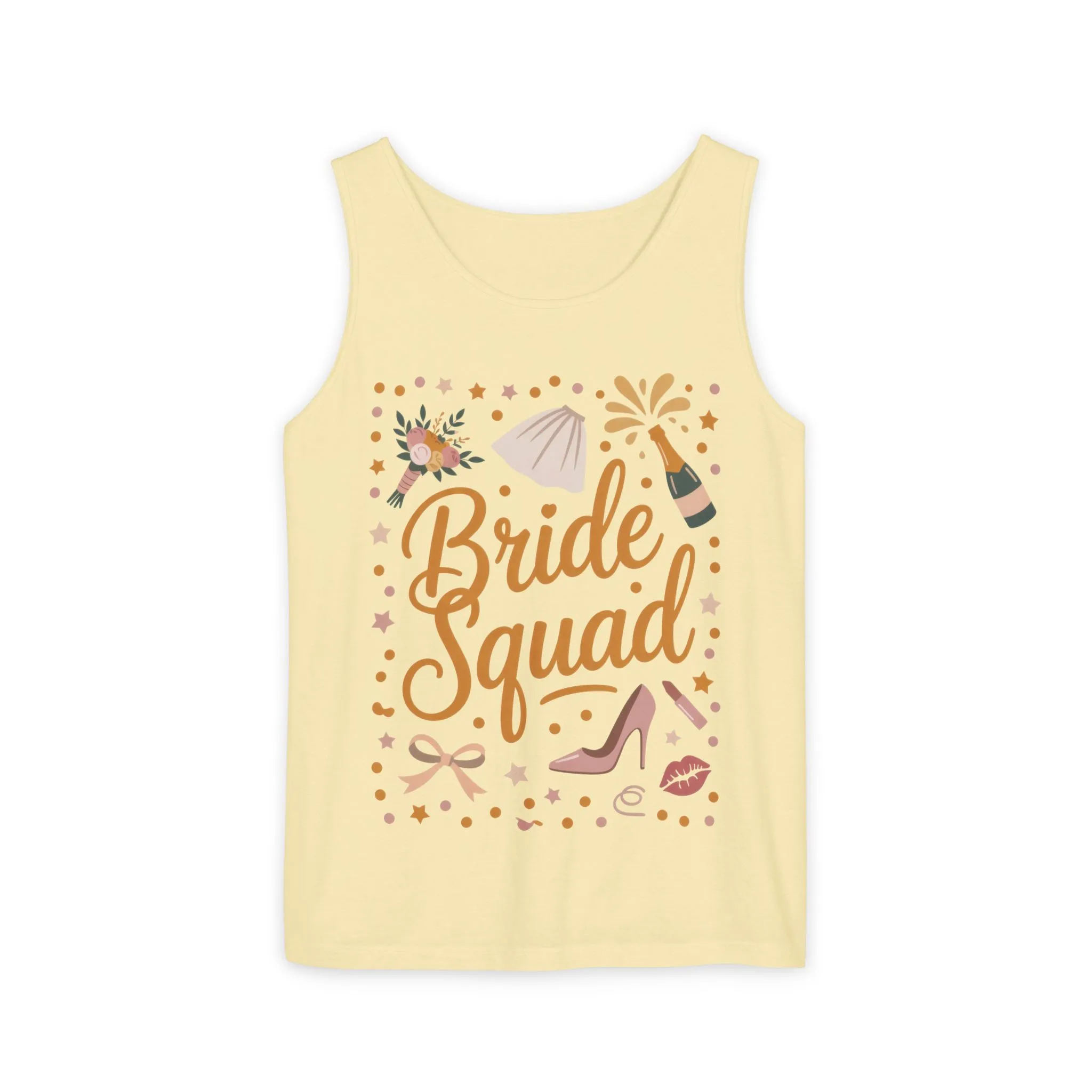 Bride Squad Tank Top, Bachelorette Party T-Shirt, Bridesmaid Wedding Tee, Hen Party Matching Shirts, Bridal Shower, Gift for Bridesmaids - Image 19
