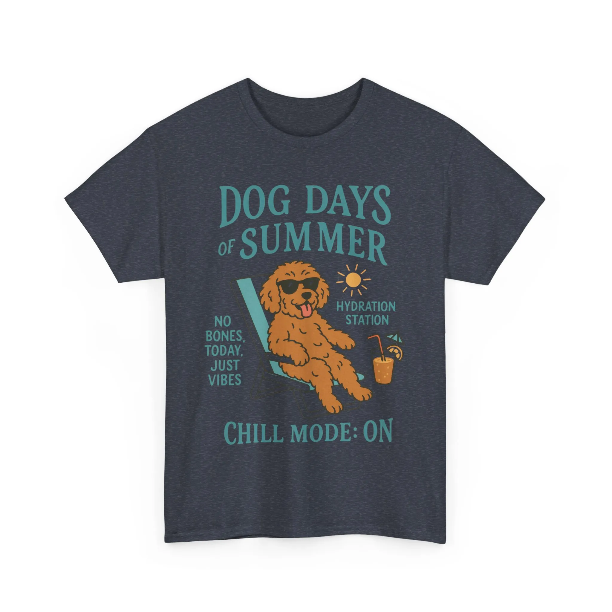 Dog Days of Summer Shirt, Funny Cute Dog Graphic Womens T-Shirt, Chill Mode ON Tee, Summer Puppy Vibes Gift, Dog Lover Gift - Image 5