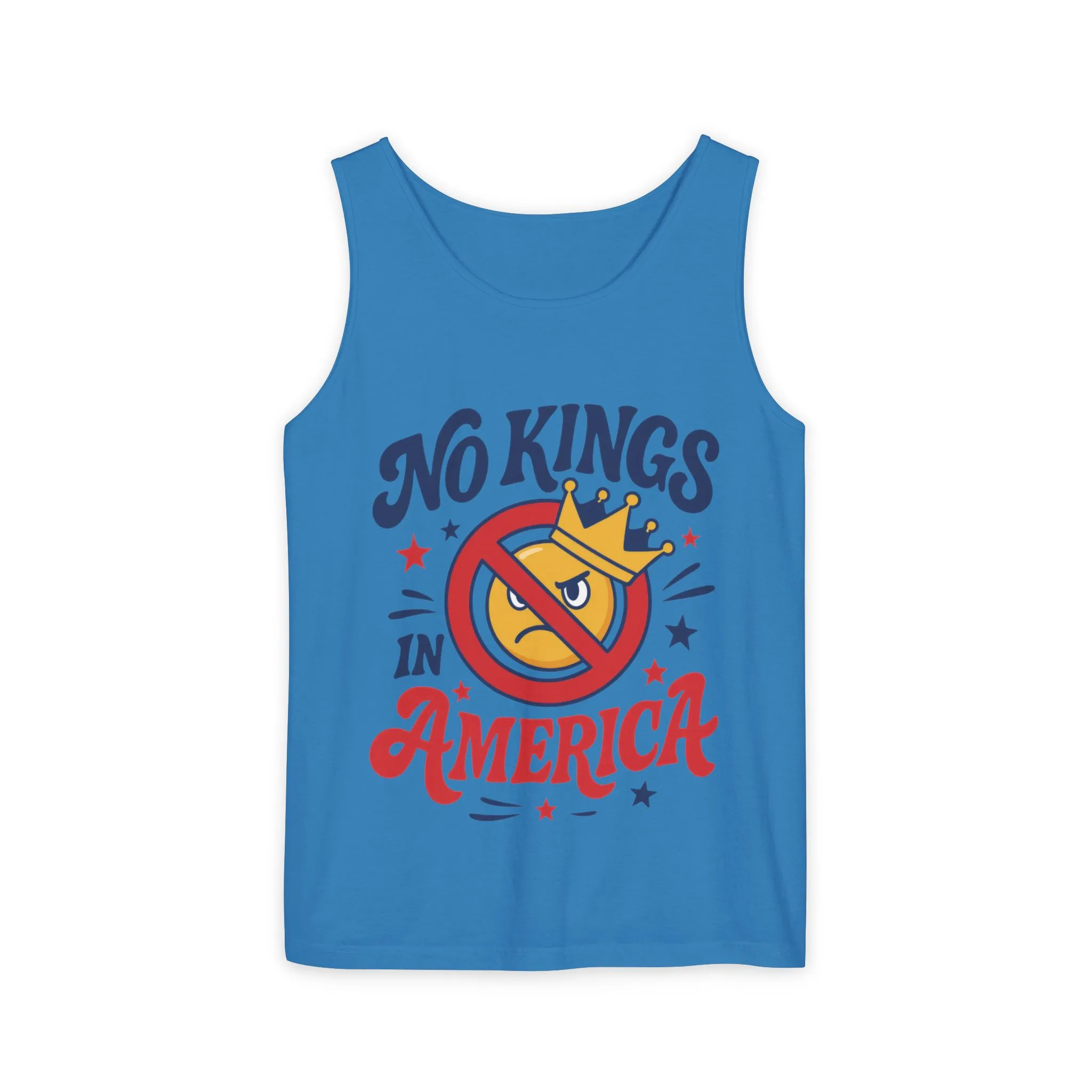 No Kings in America Tank Top - Funny Patriotic Anti Monarchy Sleeveless Shirt - USA Freedom Top, Unisex Summer Apparel, USA Independence Day - Image 22