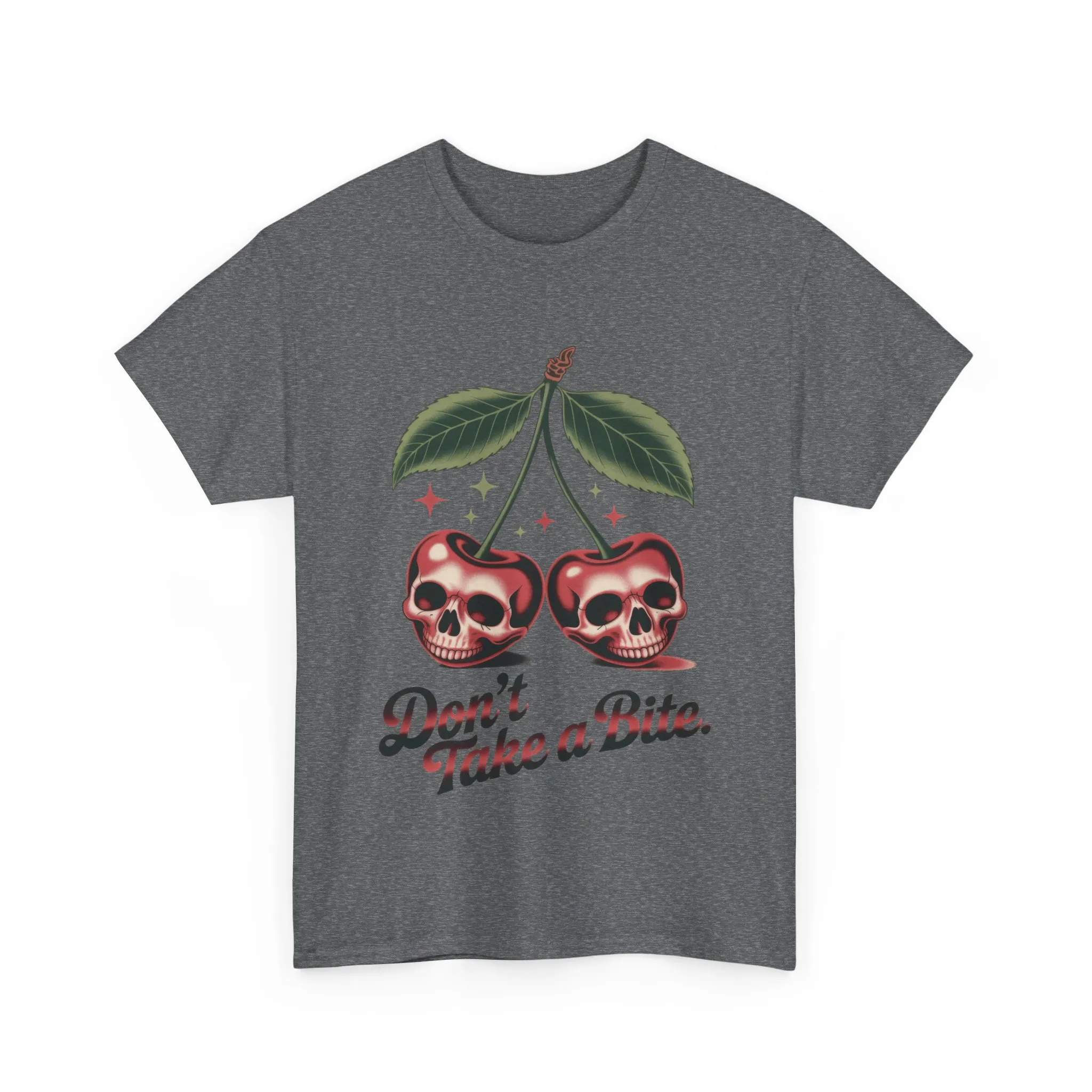 Skull Cherry Womens Graphic Tee, Edgy Tee, Unique Gift, Halloween Apparel, Cute Gothic Fruit Graphic Tee for Women, Funny Dark Style Shirt - Image 13