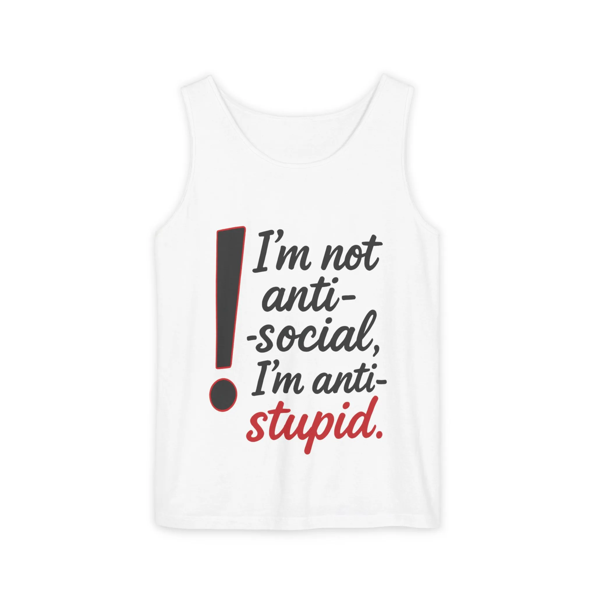Snarky Anti-Social Mens Tank Top, Funny Summer Apparel, Mens Gift, Beachwear, Humorous Mens Tee, Graphic Tee for Introverts & Thinkers - Image 19