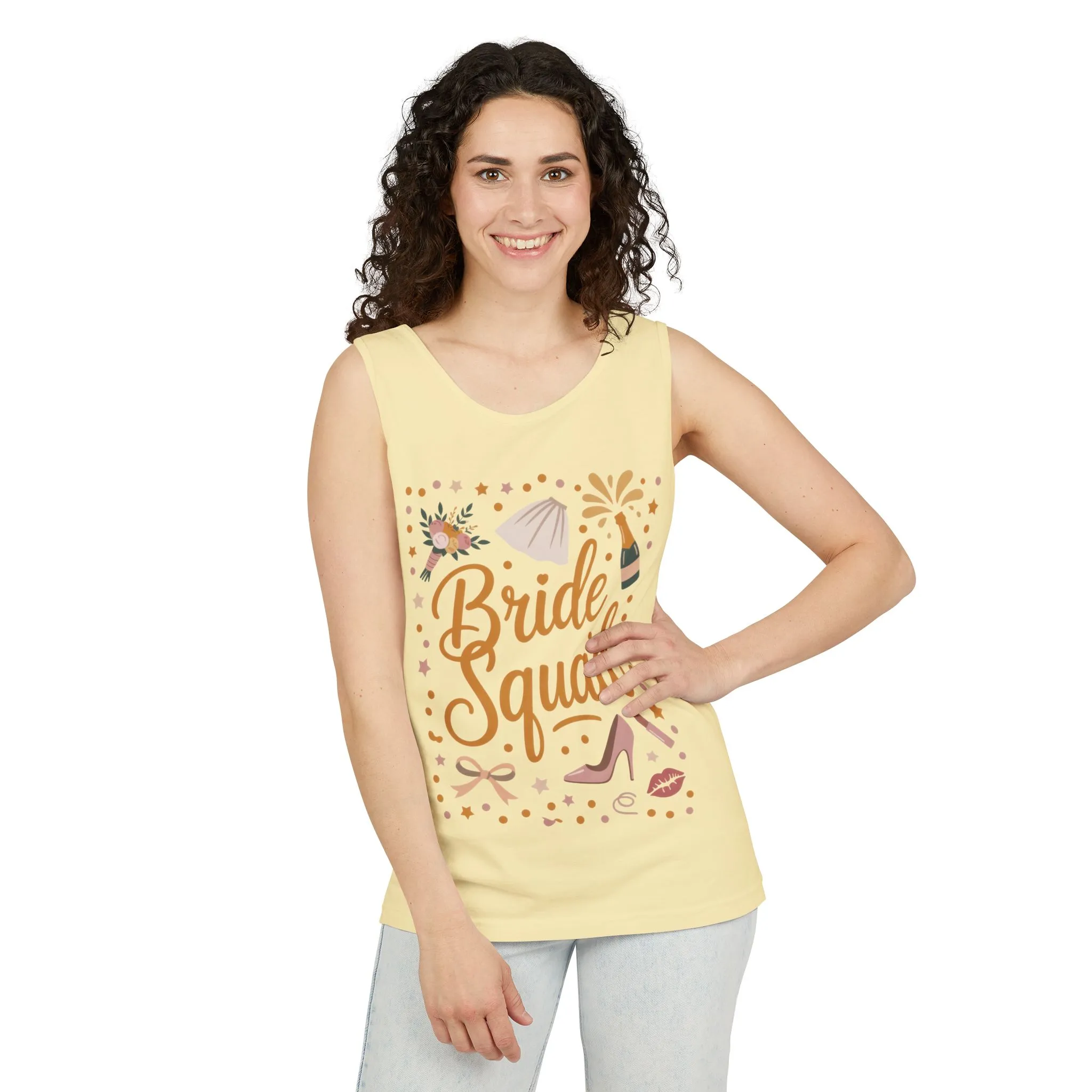 Bride Squad Tank Top, Bachelorette Party T-Shirt, Bridesmaid Wedding Tee, Hen Party Matching Shirts, Bridal Shower, Gift for Bridesmaids - Image 20