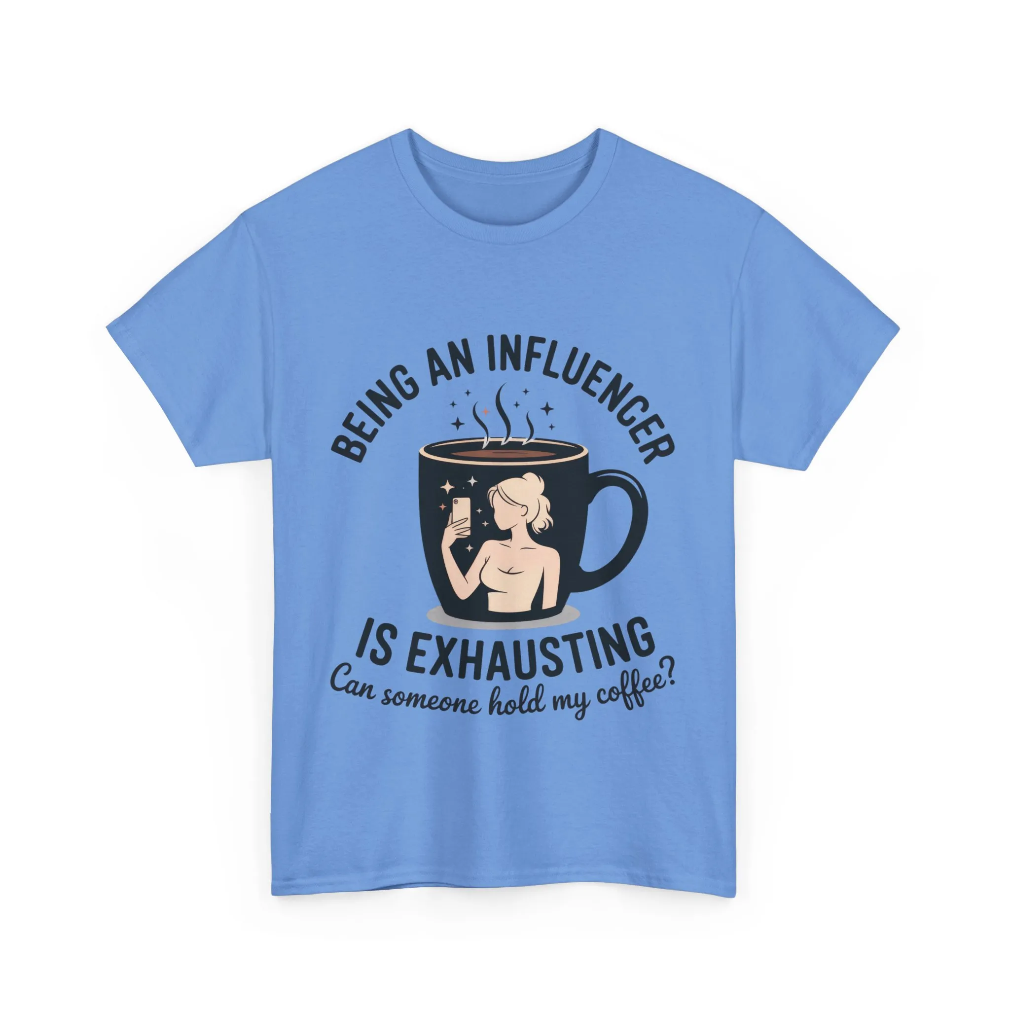 Social Media Humor Tee, Funny Influencers Womens T-Shirt, Content Creators, instagram girl top, tiktok fashion, Perfect for Coffee Lovers - Image 10