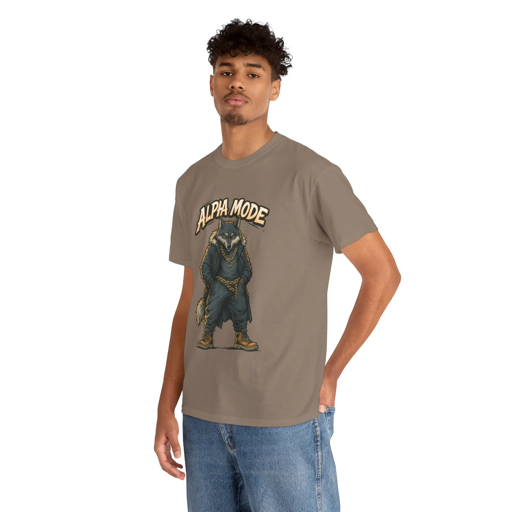 Alpha Mode Wolf Shirt, Mens Streetwear Graphic Tee, Hip Hop Wolf T-Shirt, Alpha Male Power Shirt, Cool Urban Wolf Gift, Trendy Summer Shirt - Image 15