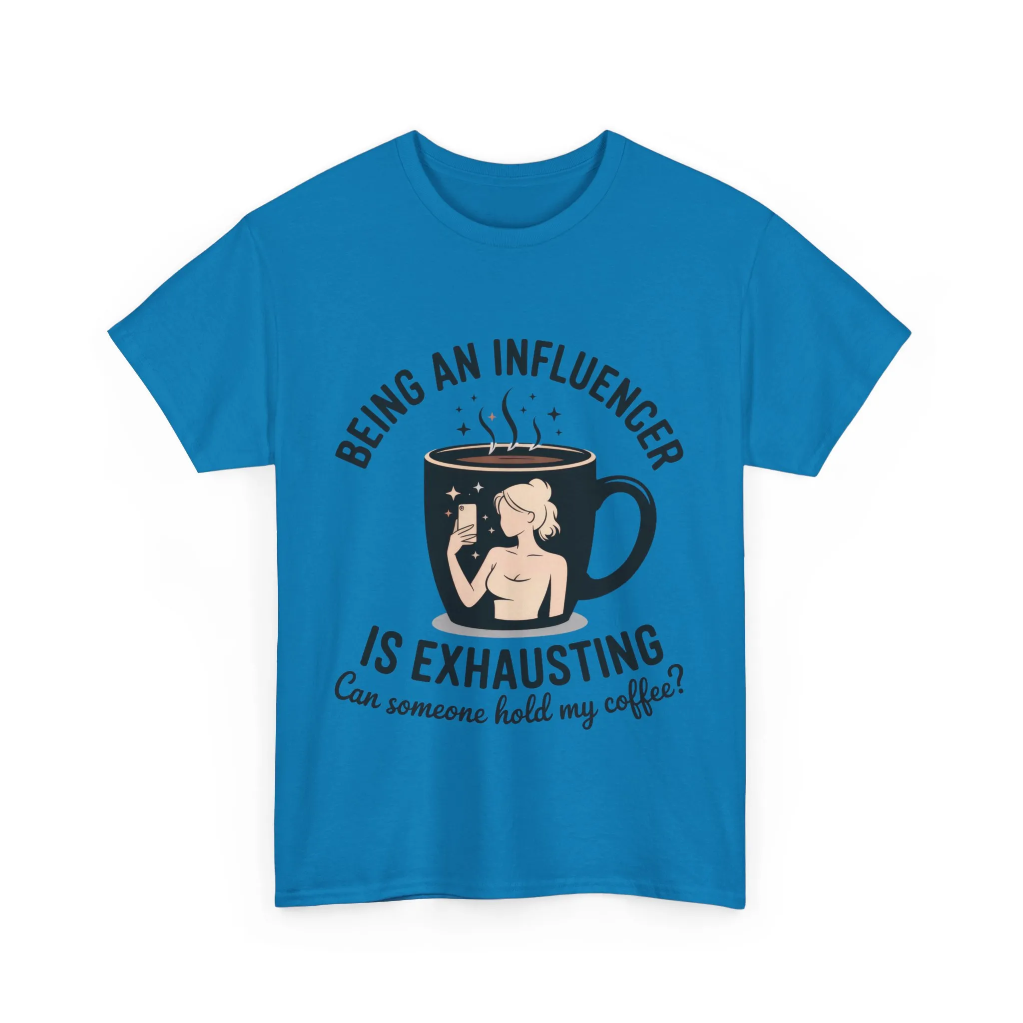 Social Media Humor Tee, Funny Influencers Womens T-Shirt, Content Creators, instagram girl top, tiktok fashion, Perfect for Coffee Lovers - Image 13