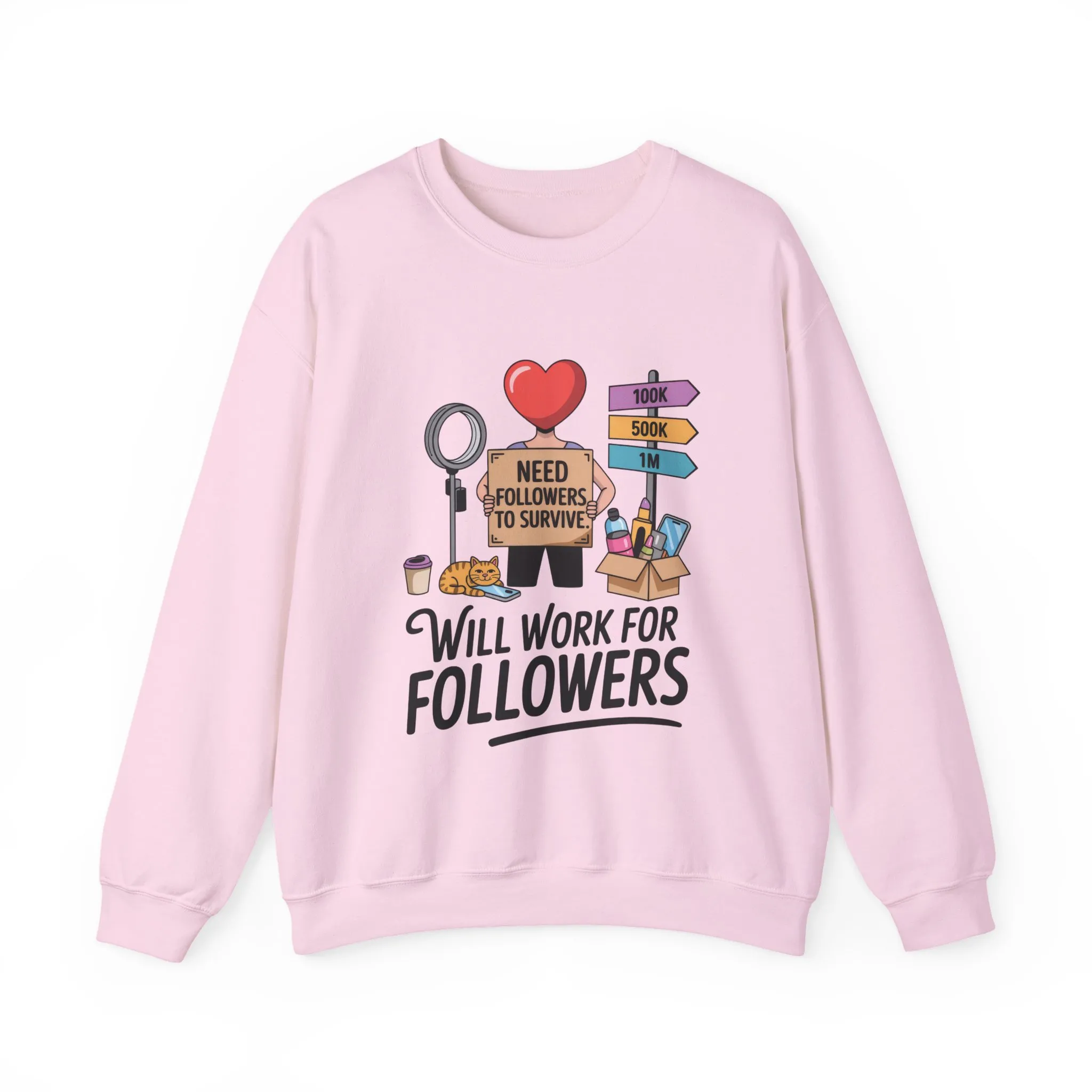 Funny Influencer Womens Sweatshirt, Social Media Sweatshirt, Humor Gifts, Crewneck for Influencers, Casual Wear, Womens Cozy Meme Top - Image 22
