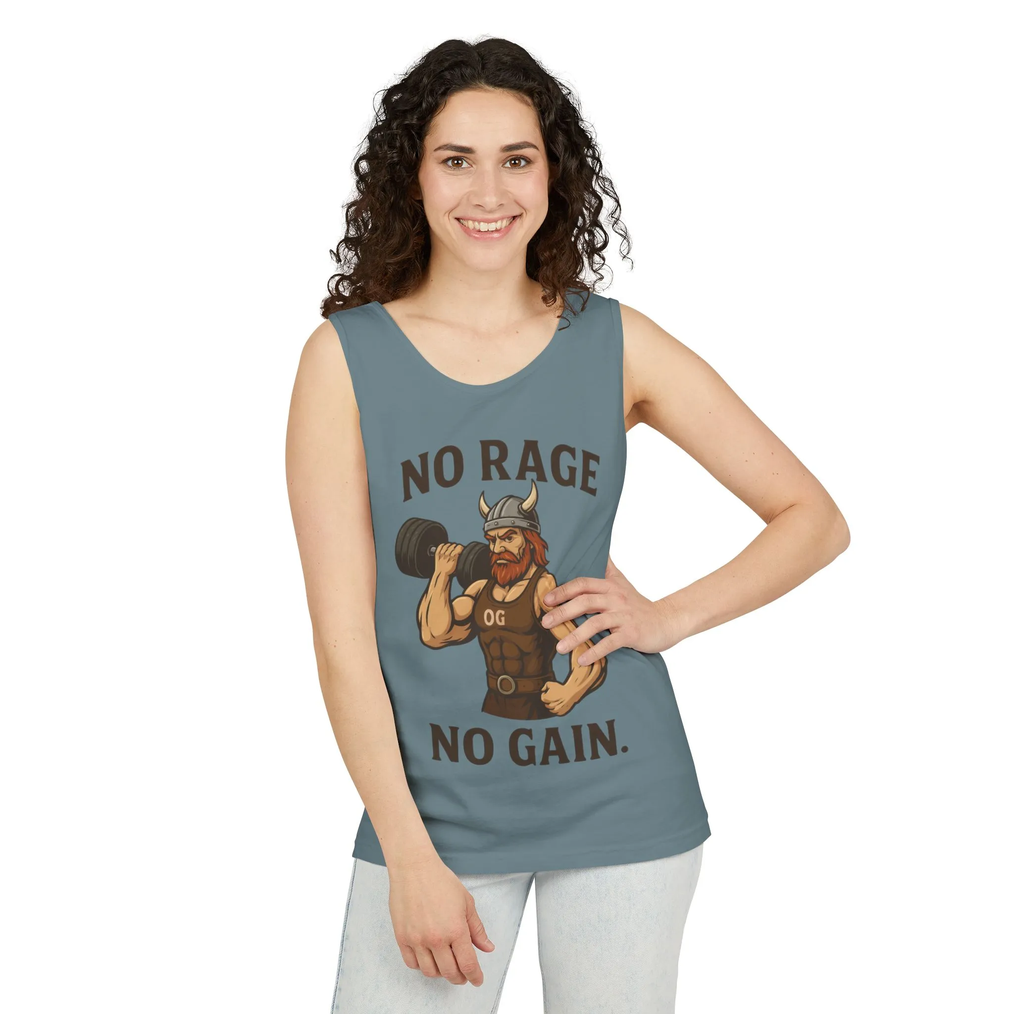 No Rage No Gain Viking Gym Tank Top, Funny Muscle Workout Tee, Barbarian Fitness Tank for Men, Gym Wear, Workout Gear, Casual Summer Outfit - Image 17