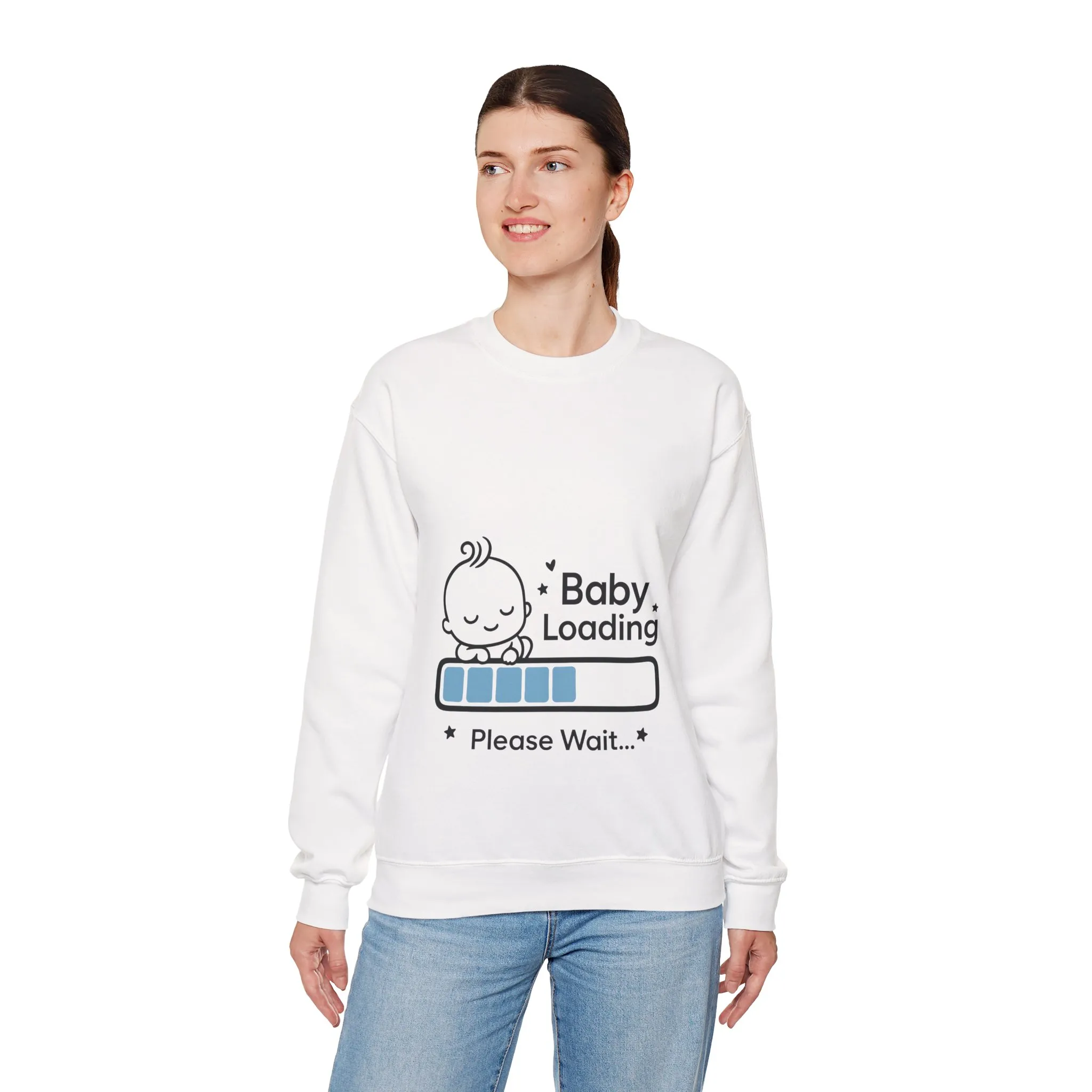 Baby Loading Maternity Sweatshirt, Pregnancy Announcement Shirt, Mom To Be Gift, Expecting Baby Gift, Pregnancy Reveal Top, Baby Shower Gift - Image 3