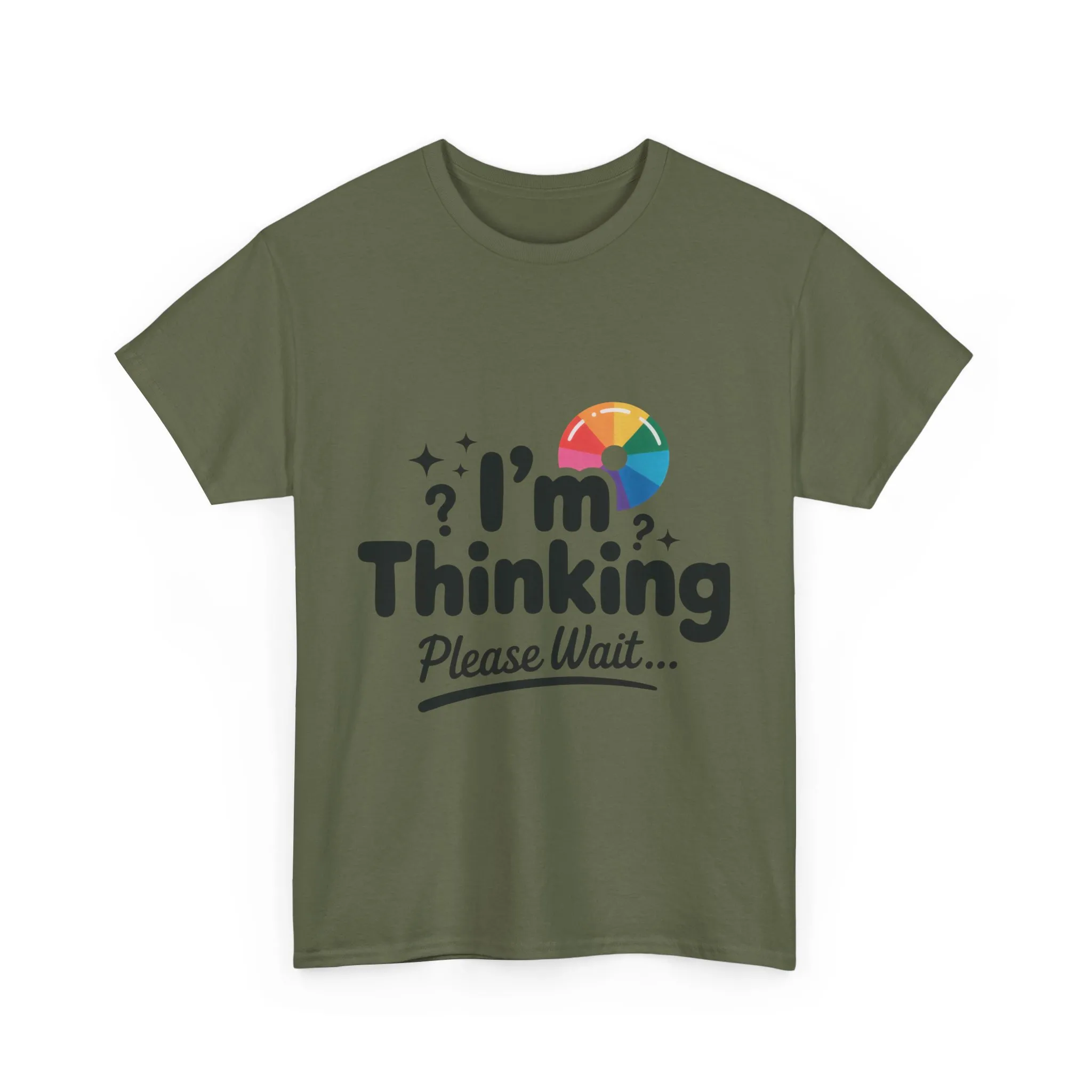 Funny - Im Thinking Please Wait - Mens T-Shirt, Cute Geeky Gift for Introverts, Programmers, Designers, Fun Humor Shirt, Gift for Adults - Image 13