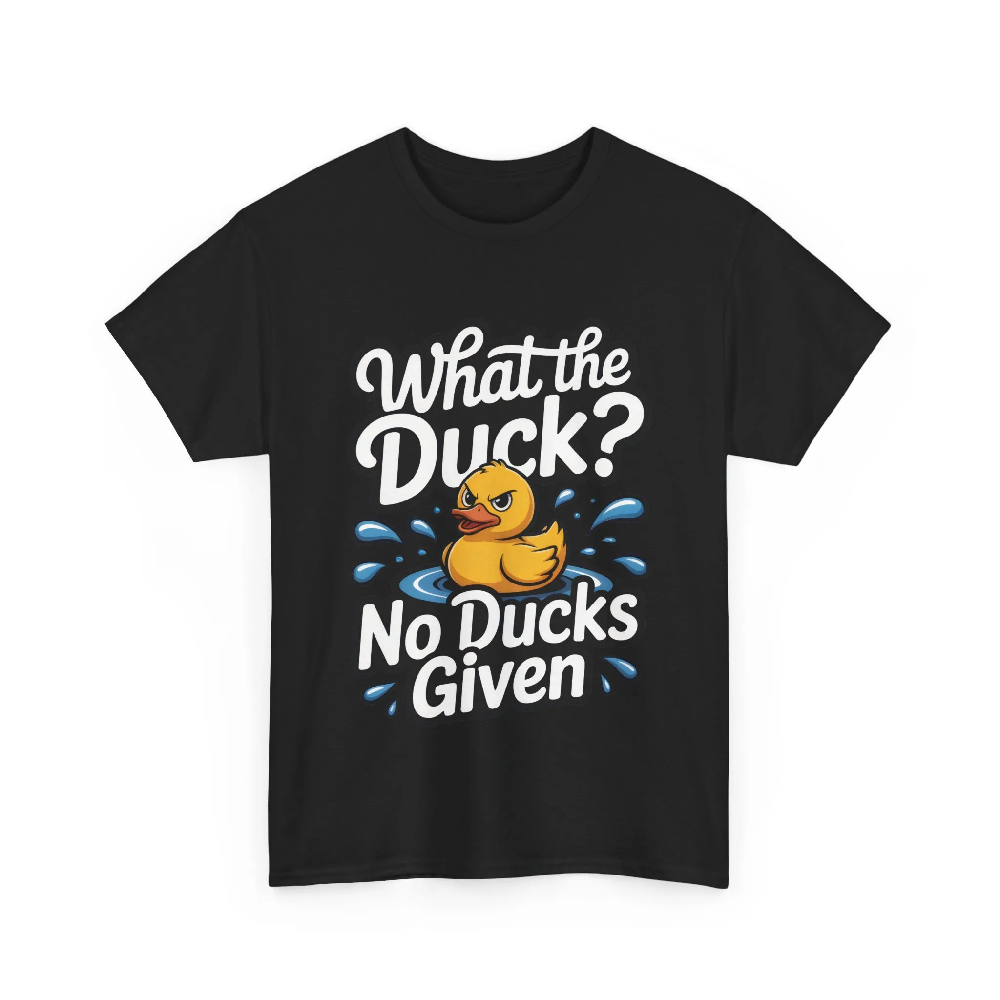 Funny Duck Shirt - No Ducks Given Tee - What The Duck Mens T-Shirt - Sarcastic Rubber Duck Graphic - Humor Gift For Him - Image 2