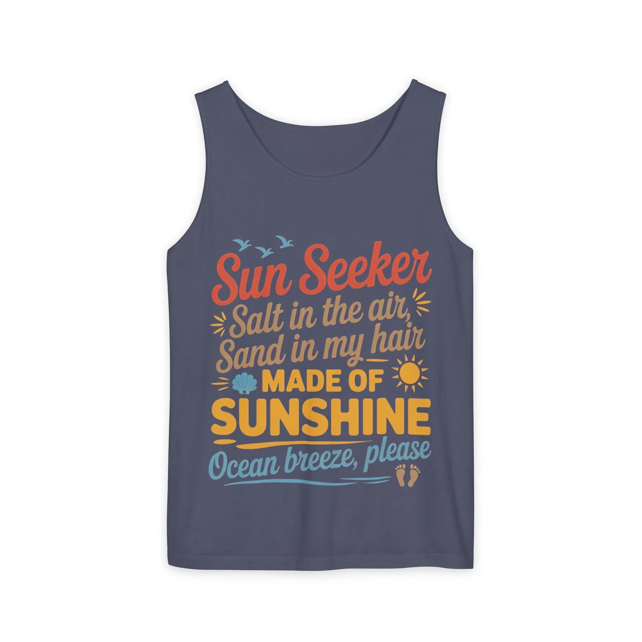Sun Seeker Summer Quote Tank Top, Made of Sunshine Beach Vibes Tee, Ocean Breeze Please Tank Top for Women, Salt in the Air Sand Top - Image 19