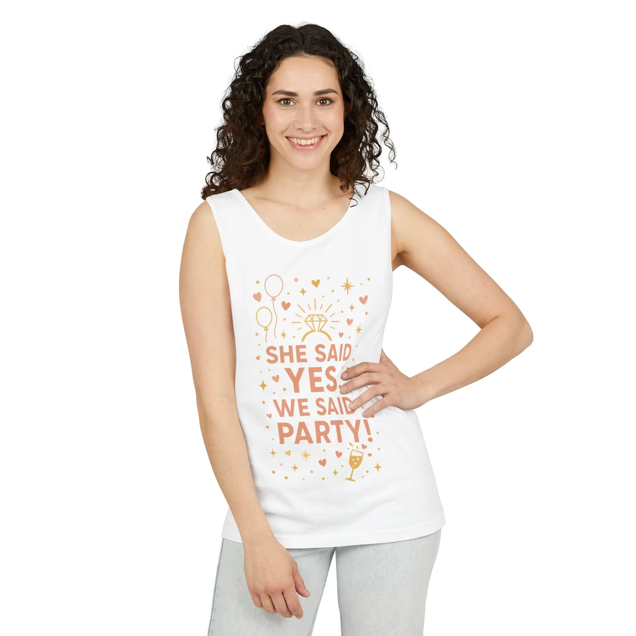 Bridal Party Tank Top, Bachelorette Party Tee, Bridesmaid Wedding Tee, Hen Party Tank, Bridal Shower, Bridesmaids Gift - Image 4