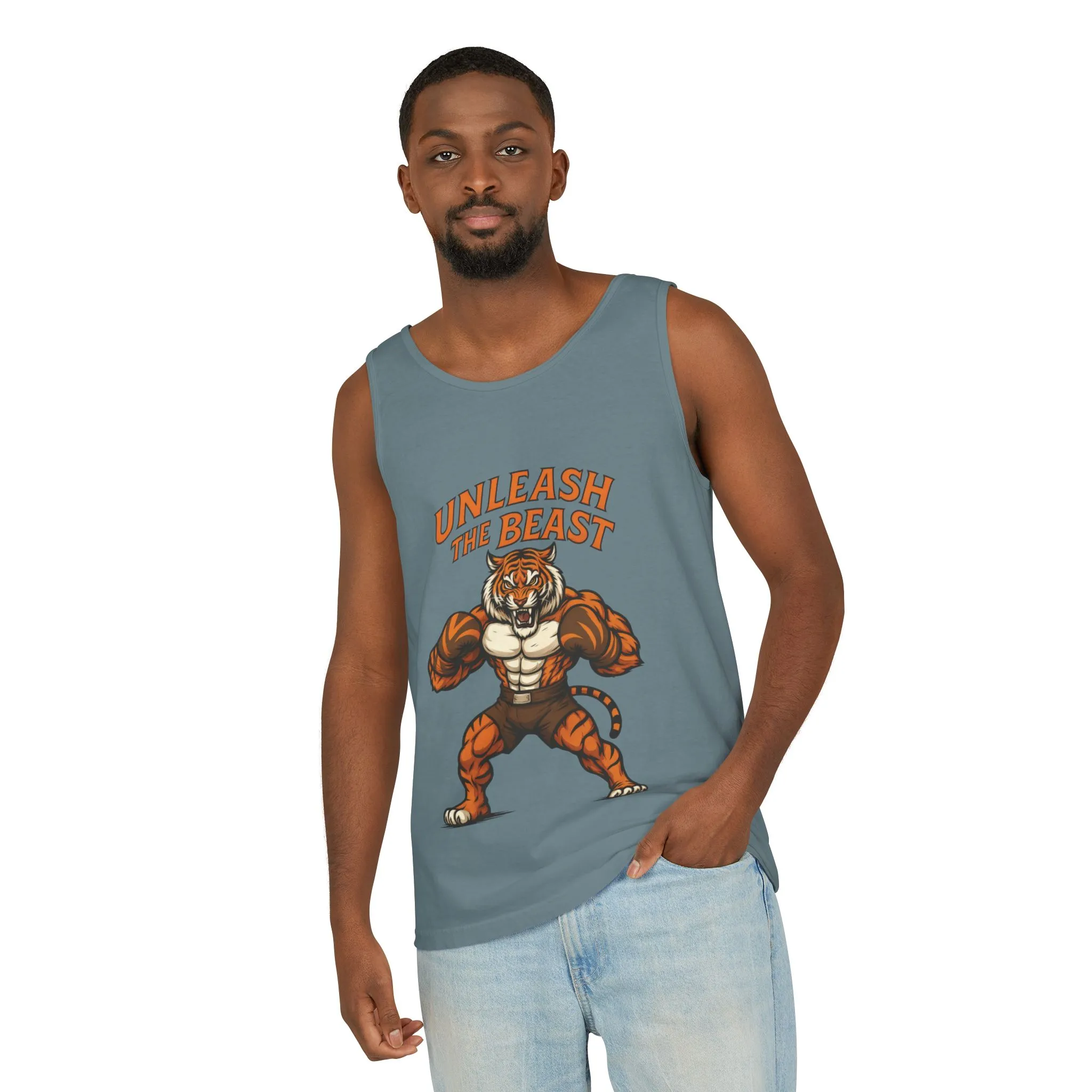 Unleash The Beast Tiger Gym Tank Top - Mens Workout Muscle Tank, Fitness Motivation Sleeveless Shirt, Bodybuilding Top, Strong Beast Gym Top - Image 11