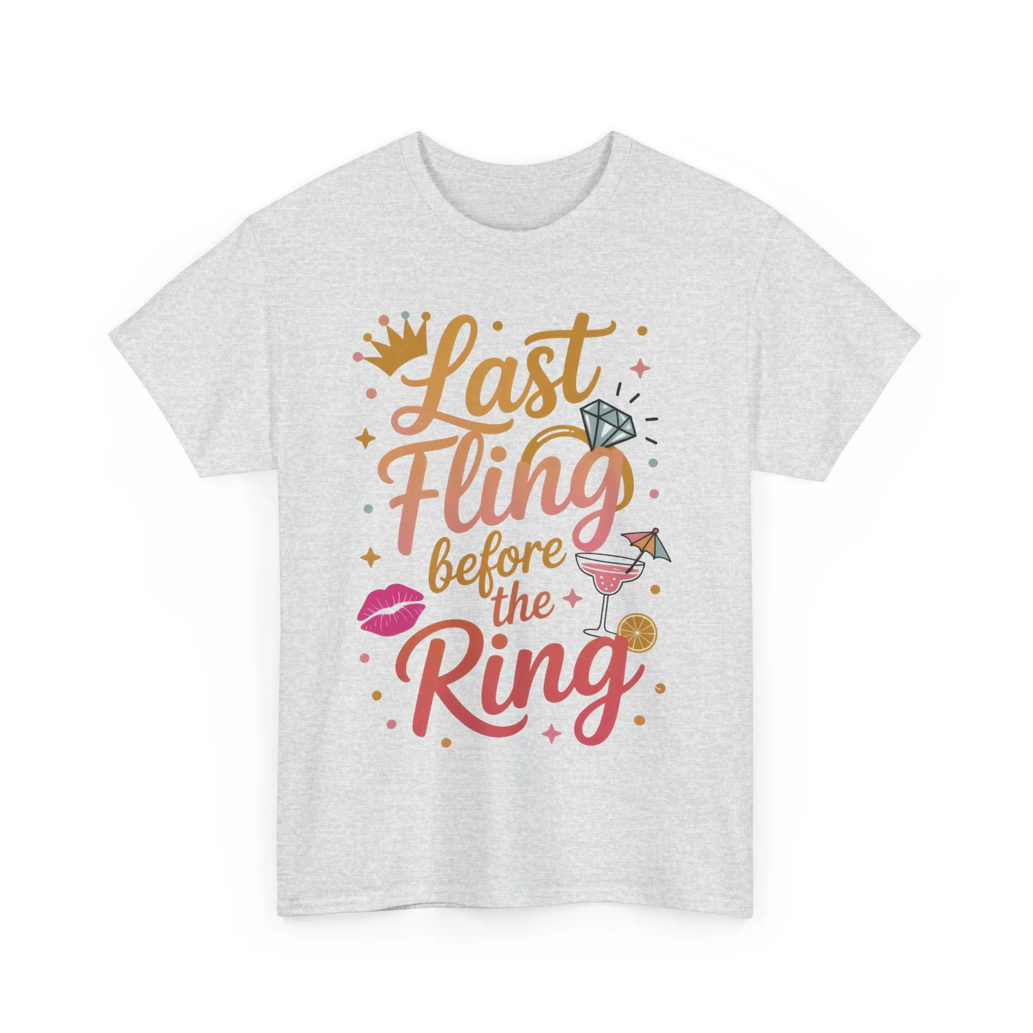Last Fling Before the Ring T-Shirt, Bachelorette Party Tee, Bridesmaid Wedding Tee, Hen Party Matching Top, Bridal Shower, Bridesmaids Gift - Image 7