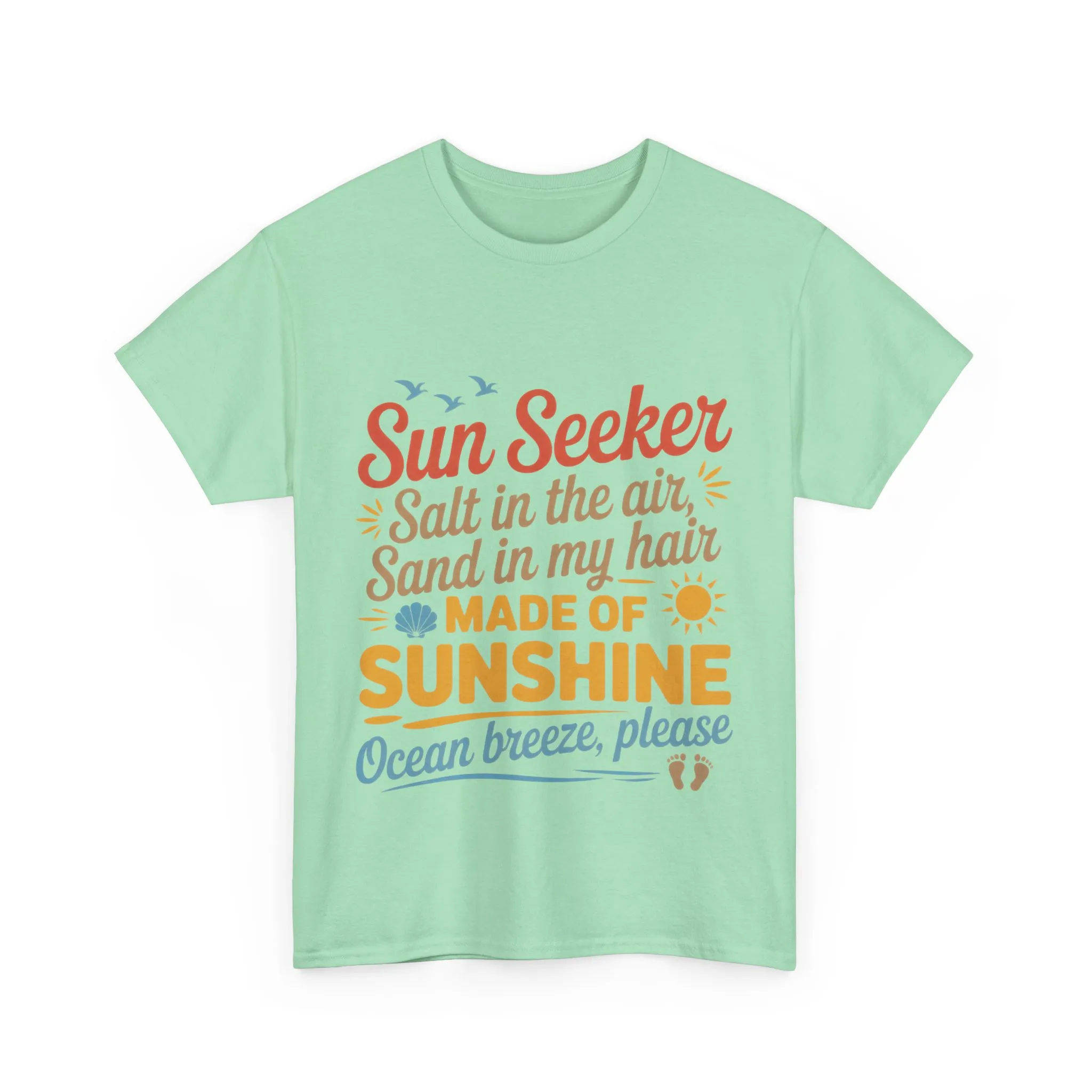 Sun Seeker Summer Quote Shirt, Made of Sunshine Beach Vibes Tee, Ocean Breeze Please Shirt for Women, Salt in the Air Sand in My Hair Top - Image 31