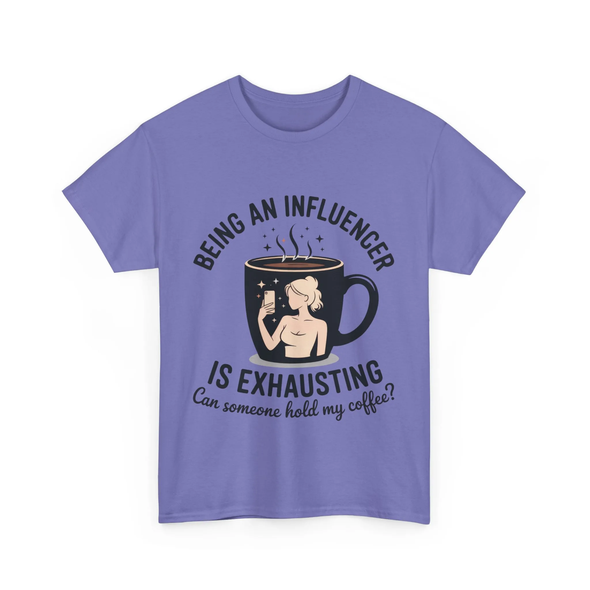 Social Media Humor Tee, Funny Influencers Womens T-Shirt, Content Creators, instagram girl top, tiktok fashion, Perfect for Coffee Lovers - Image 19