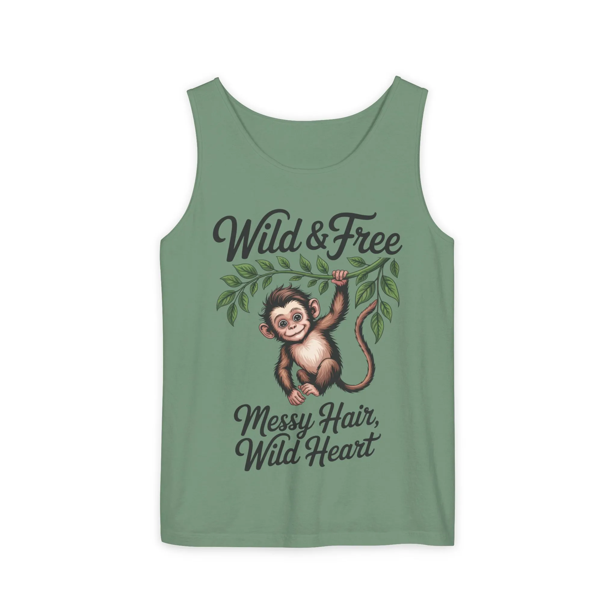 Wild & Free Monkey Tank Top, Messy Hair Wild Heart Womens Tank, Cute Jungle Animal Shirt, Boho Adventure Tank, Fun Nature Lover Gift - Image 13