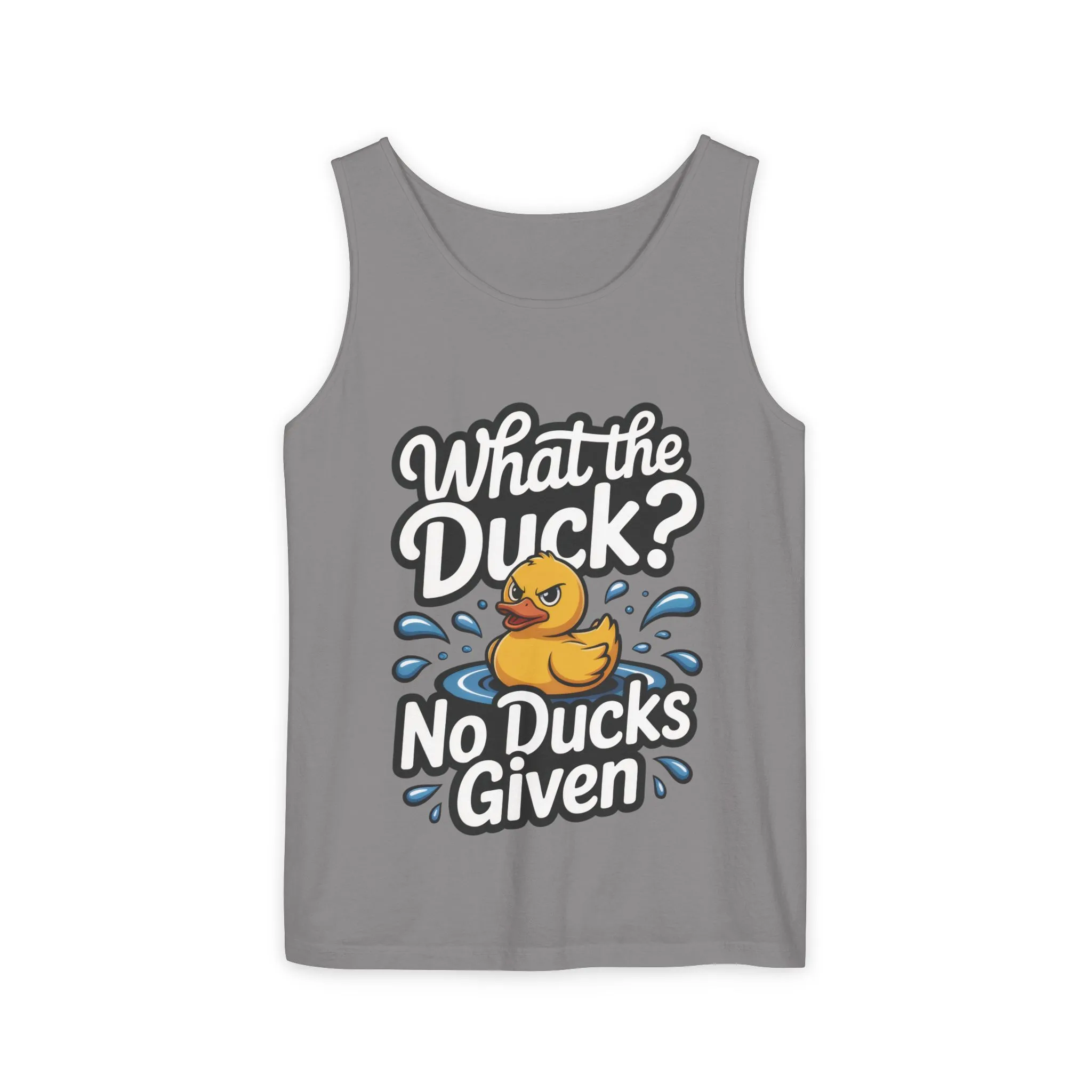 What The Duck Funny Womens Tank Top, No Ducks Given Tee, Sarcastic Duck Tee, Rubber Duck Graphic Tank, Humor Gift For Her,Beach Party Outfit - Image 7